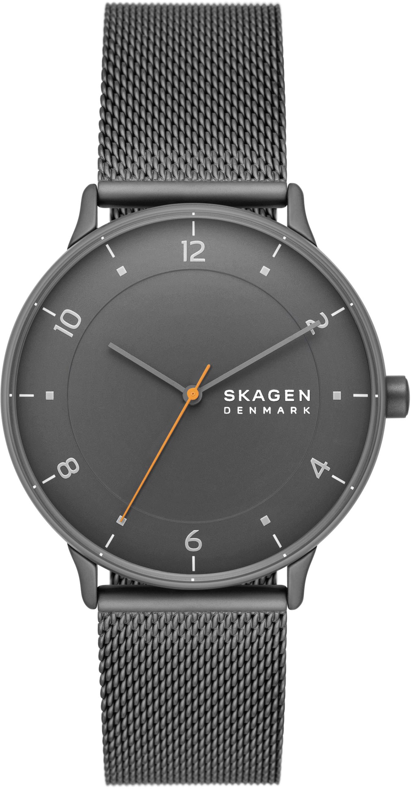 Skagen Quarzuhr »RIIS«, Armbanduhr, Damenuhr,Herrenuhr, analog, Edelstahlarmband