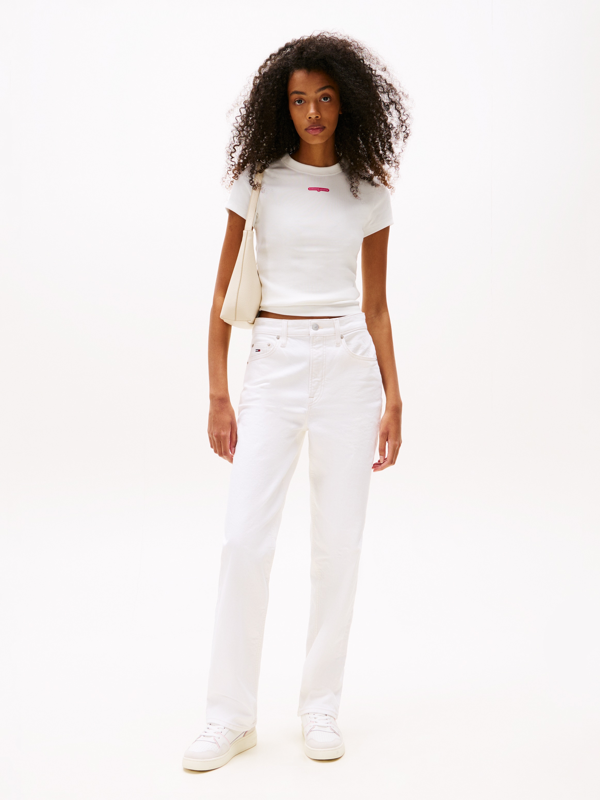 Tommy Jeans Kurzarmshirt »TJW SLIM SCRIPT LABEL SS TEE EXT«