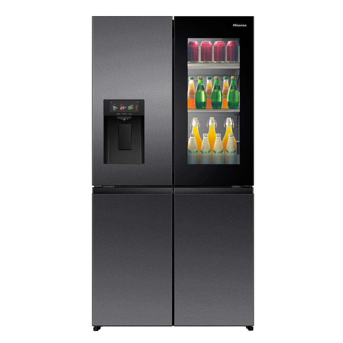 Hisense Multi Door »RQ600P7SKE« 179 cm hoch 91,4 cm breit PureViewDoor - immer sehen was im Kühlschrank ist
