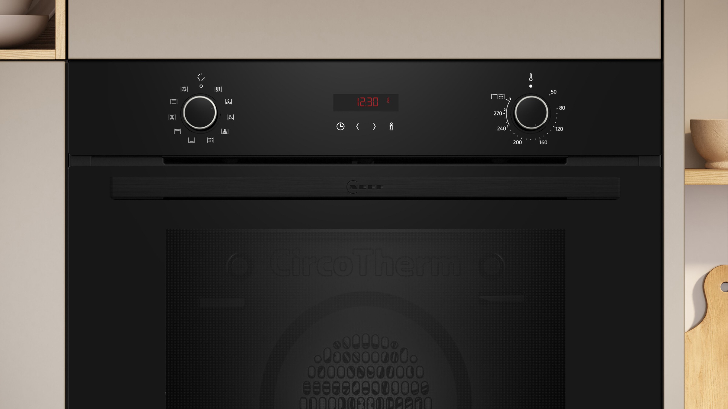 NEFF Pyrolyse Backofen N 30 »B2CCG6AK0«, mit Teleskopauszug nachrüstbar, Pyrolyse-Selbstreinigung