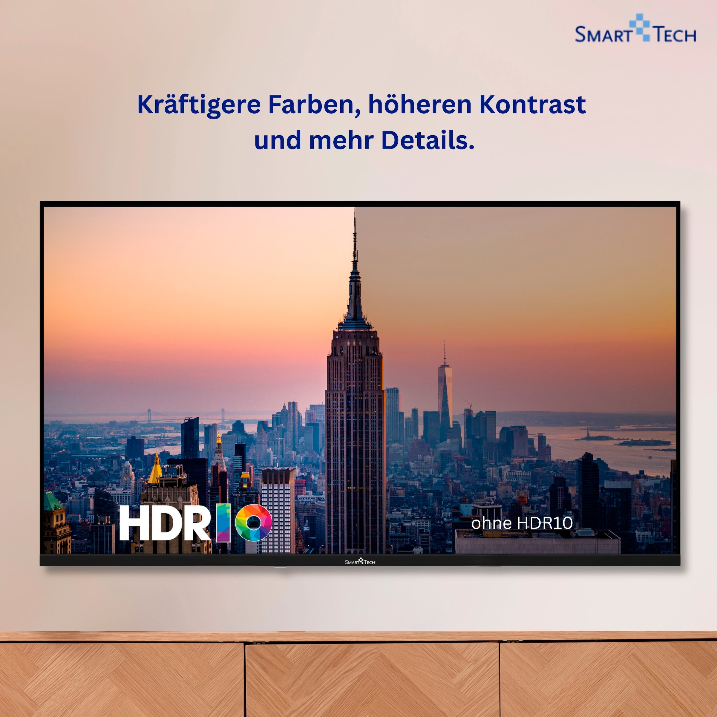 Smart Tech QLED-Fernseher »55QV02K« 139 cm/55 ″ Smart-TV