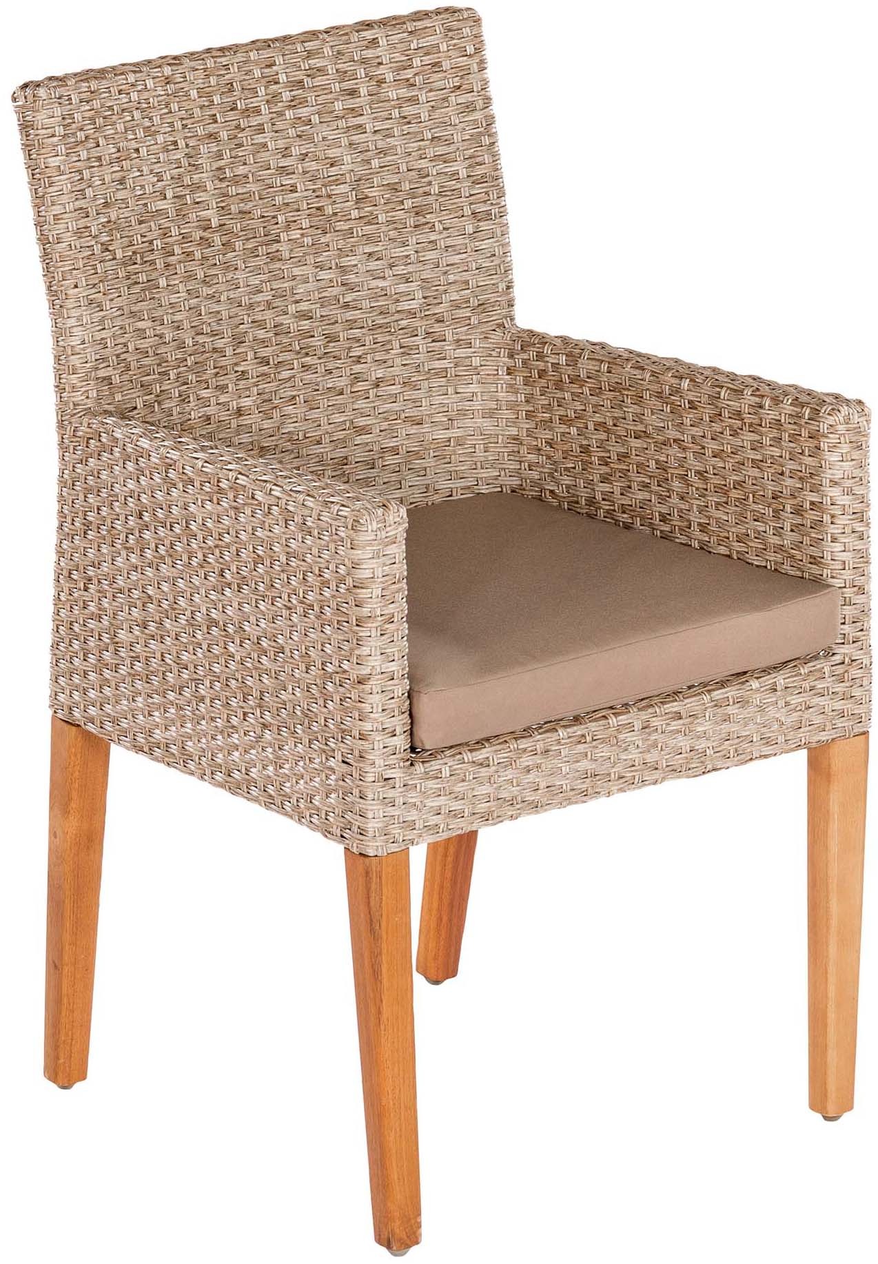 MERXX Garten-Essgruppe »Ranzano« Set, 13 Stk. tlg. 6 Sessel inkl. Sitzkissen, Ausziehtisch