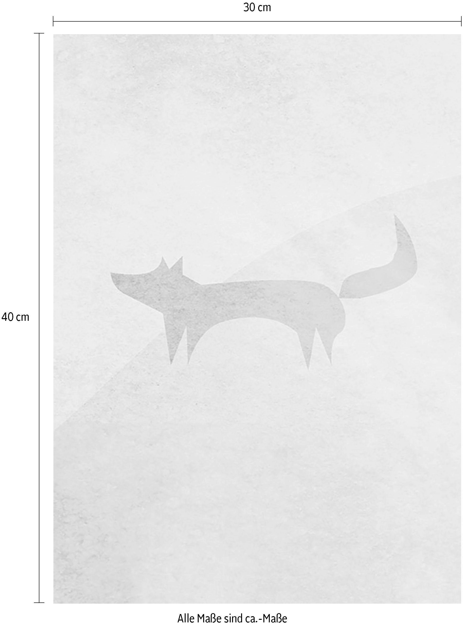 Komar Bild »Wild and Free Fox« Tiere 1 Stk. tlg. Wandbild zur Dekoration - ohne Rahmen