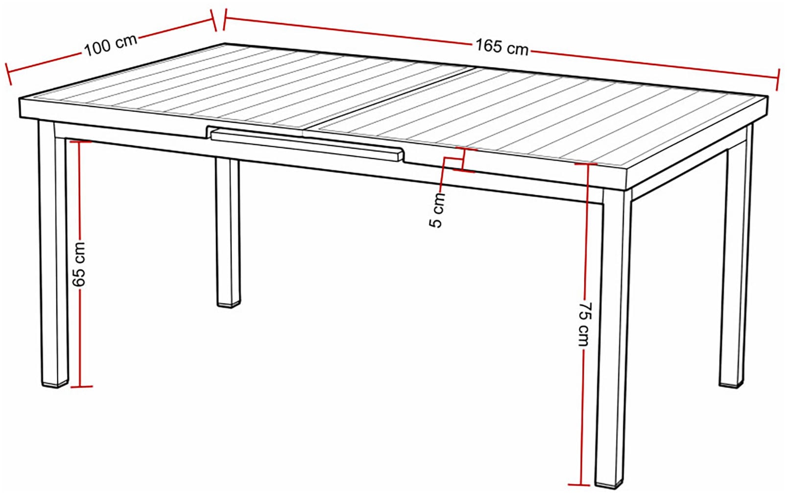 Destiny Garten-Essgruppe »MOLINO IMOLA Essgruppe 4 Se + Tisch 165/215x100cm, grau« Set,  Tisch ausziehbar
