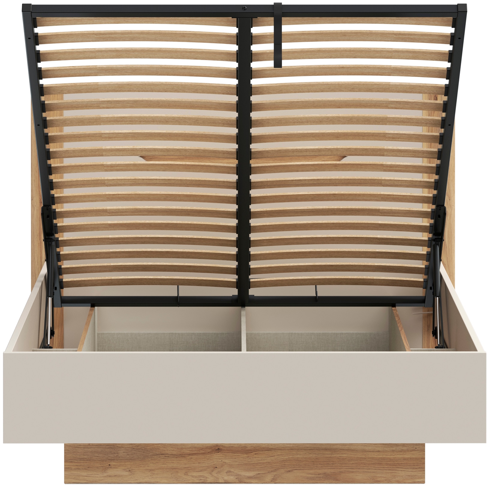 FORTE Stauraumbett aufklappbarer Lattenrost, Stauraum