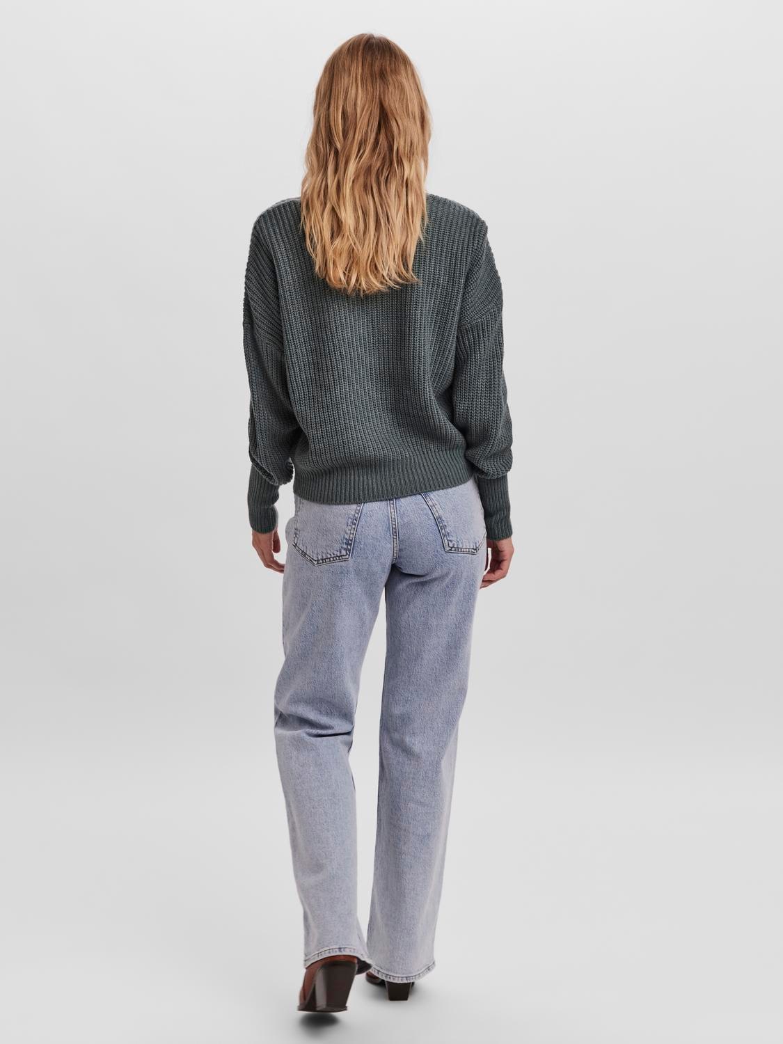 Vero Moda Strickjacke »VMLEA LS V-NECK CUFF CARDIGAN NOOS« Kunstfaser, regular fit