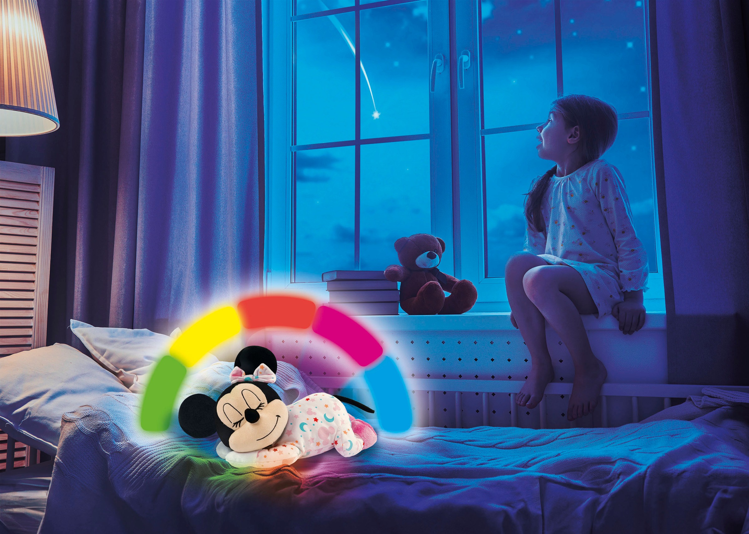 Clementoni® Plüschfigur »Disney Baby, Schlafende Baby Minnie«, mit Licht und Sound; Made in Europe