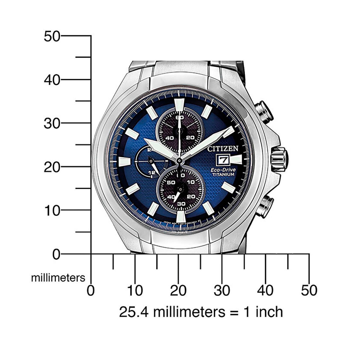 Citizen Chronograph »CA0700-86L«, Armbanduhr, Herrenuhr, Solar, Stoppfunktion, Titan, Saphirglas