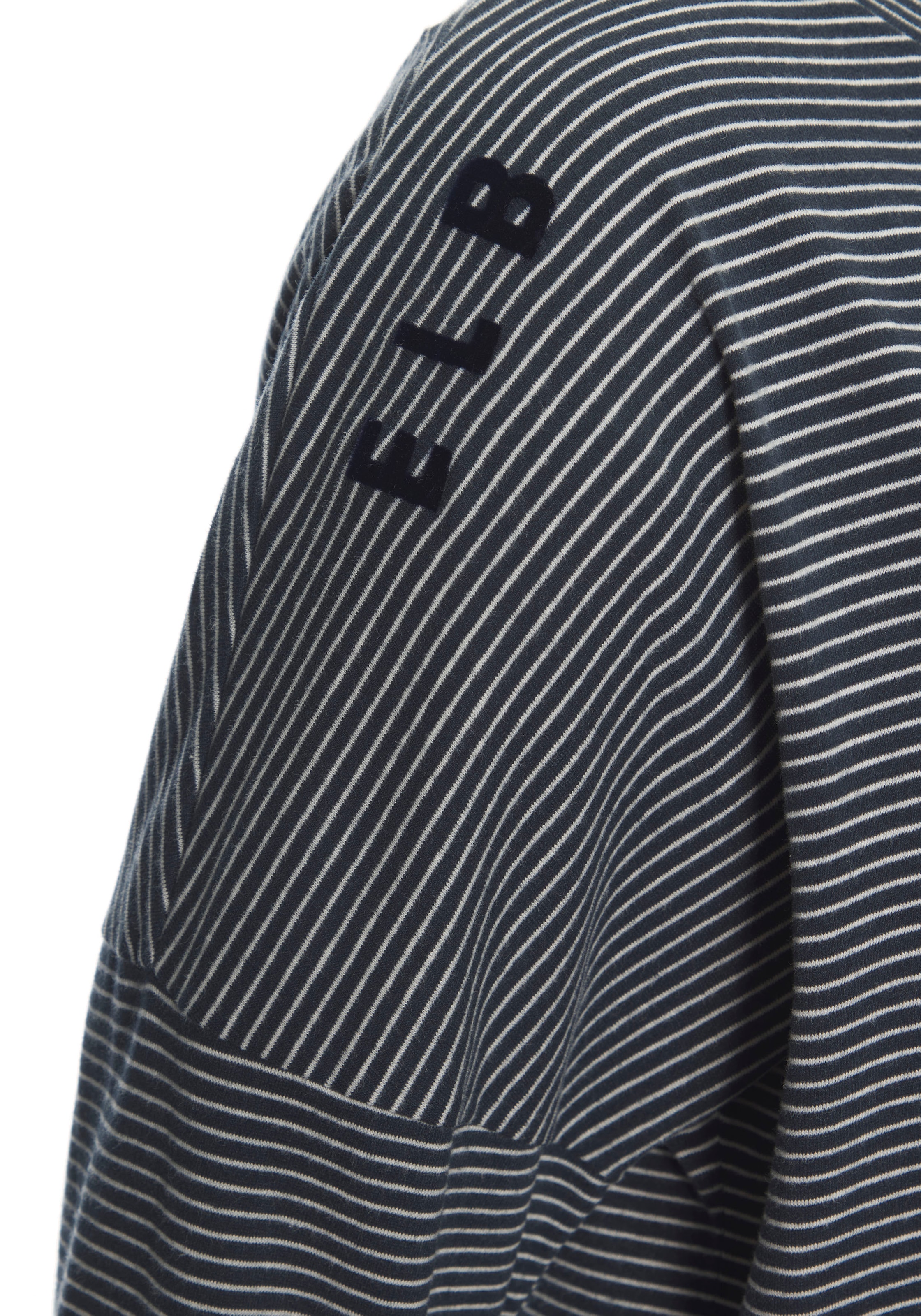 Elbsand 3/4-Arm-Shirt »Veera«, mit Logoprint und überschnittenen Schultern, lässiges Shirt
