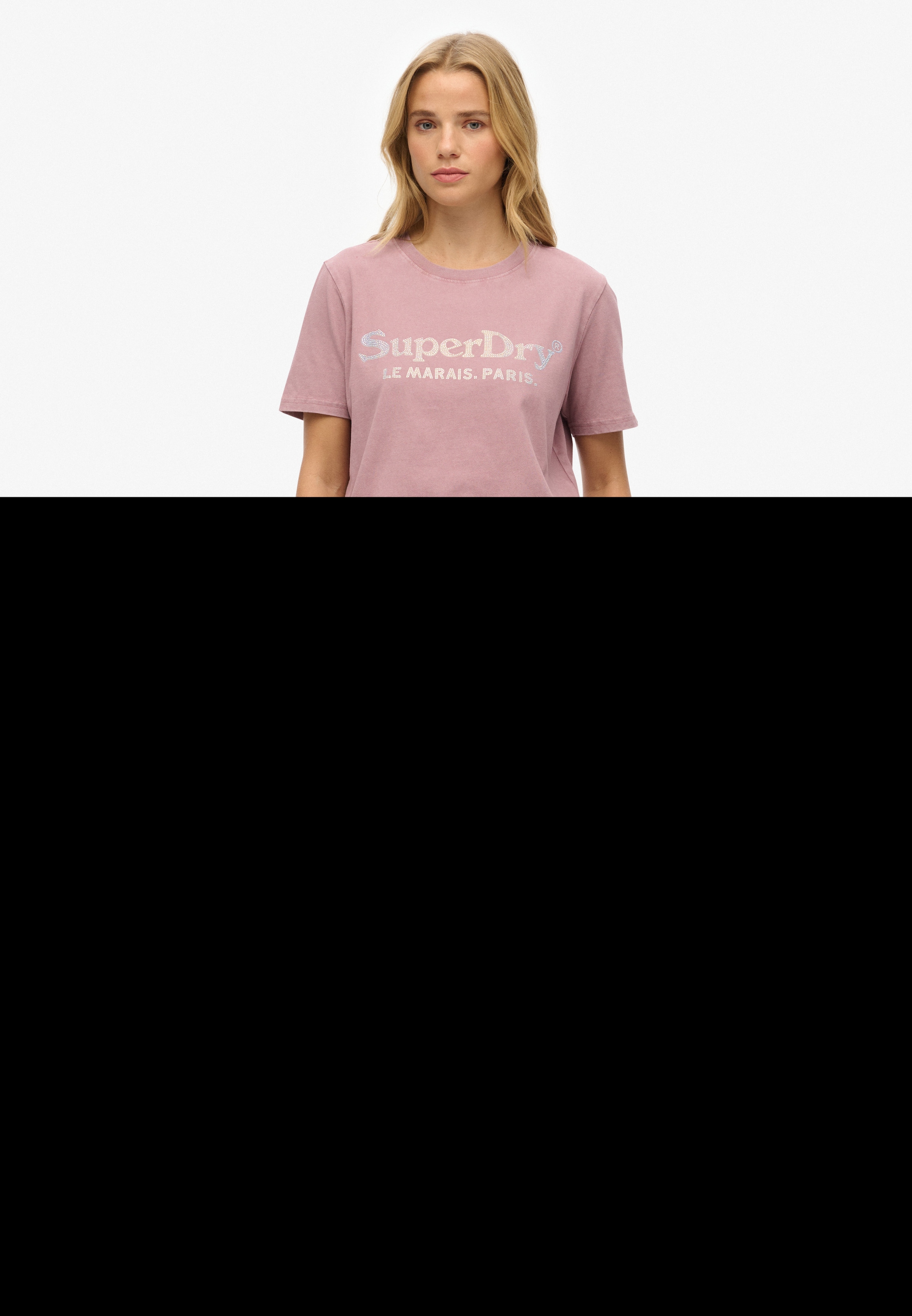 Superdry Kurzarmshirt »VENUE METALLIC RELAXED TEE«