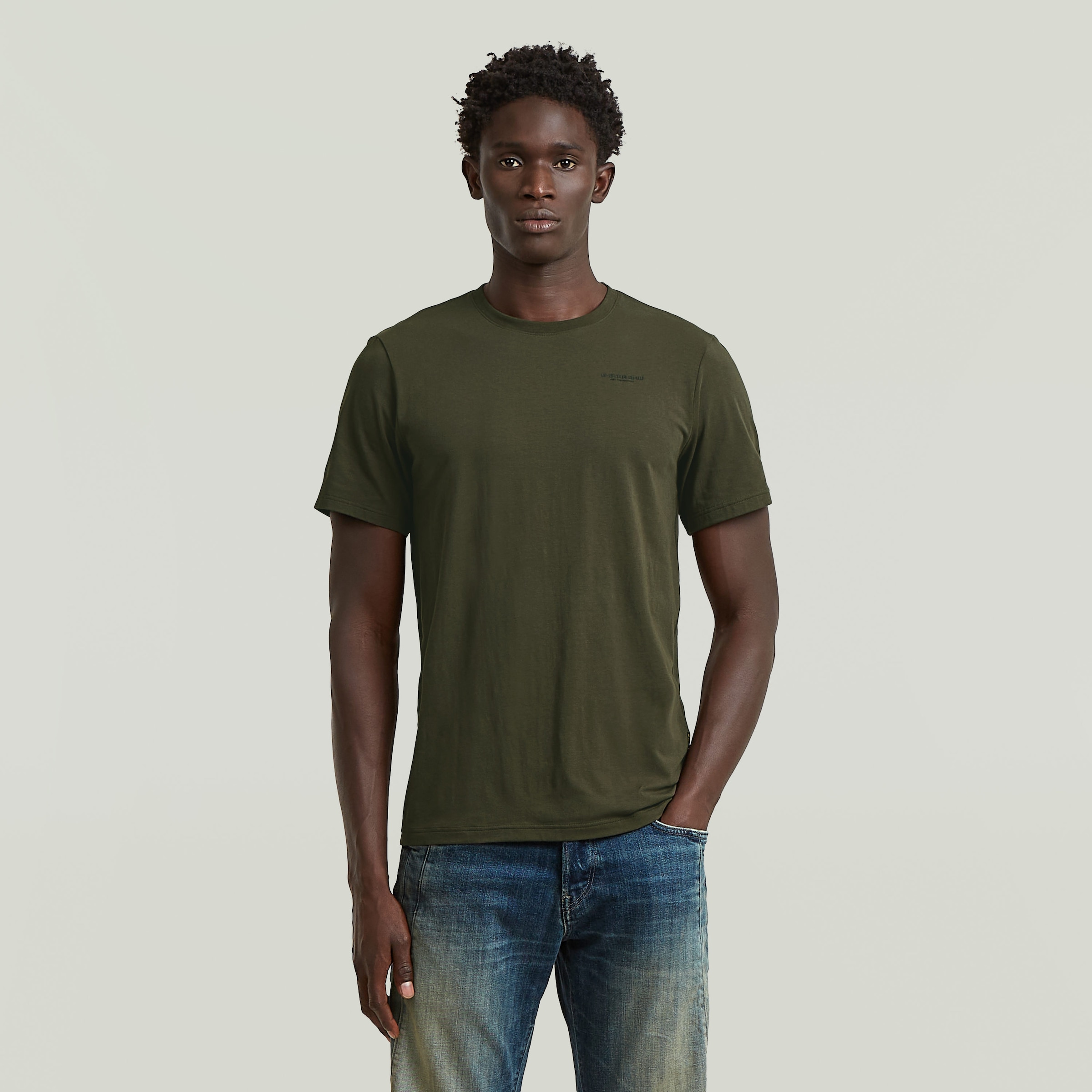 G-STAR T-Shirt »Slim Base« mit Rundhals, Baumwollmix