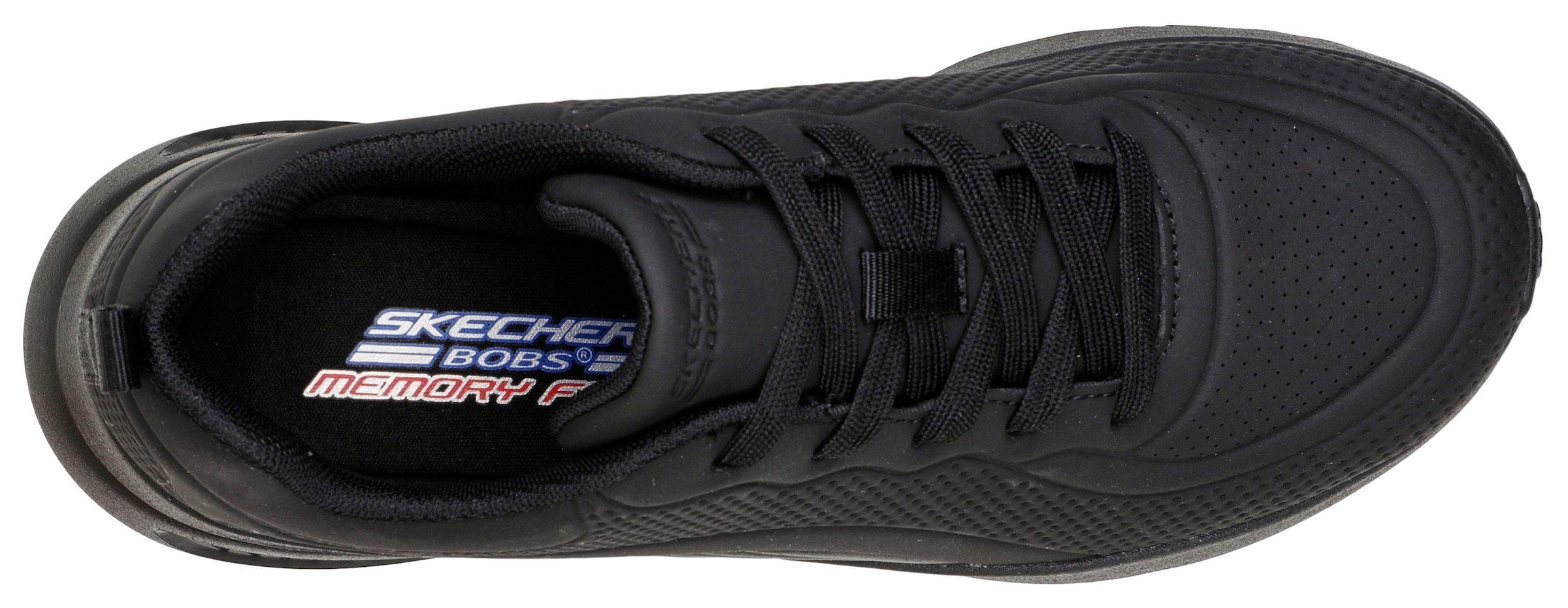 Skechers Sneaker »BOBS BUNO«, Freizeitschuh, Halbschuh, Schnürschuh im schlichten Monochrome Look