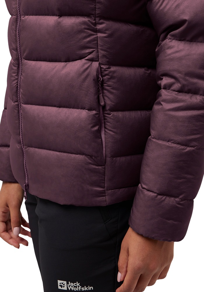 Jack Wolfskin Daunenjacke »NEBELHORN DOWN HOODY W RDS«, mit Kapuze