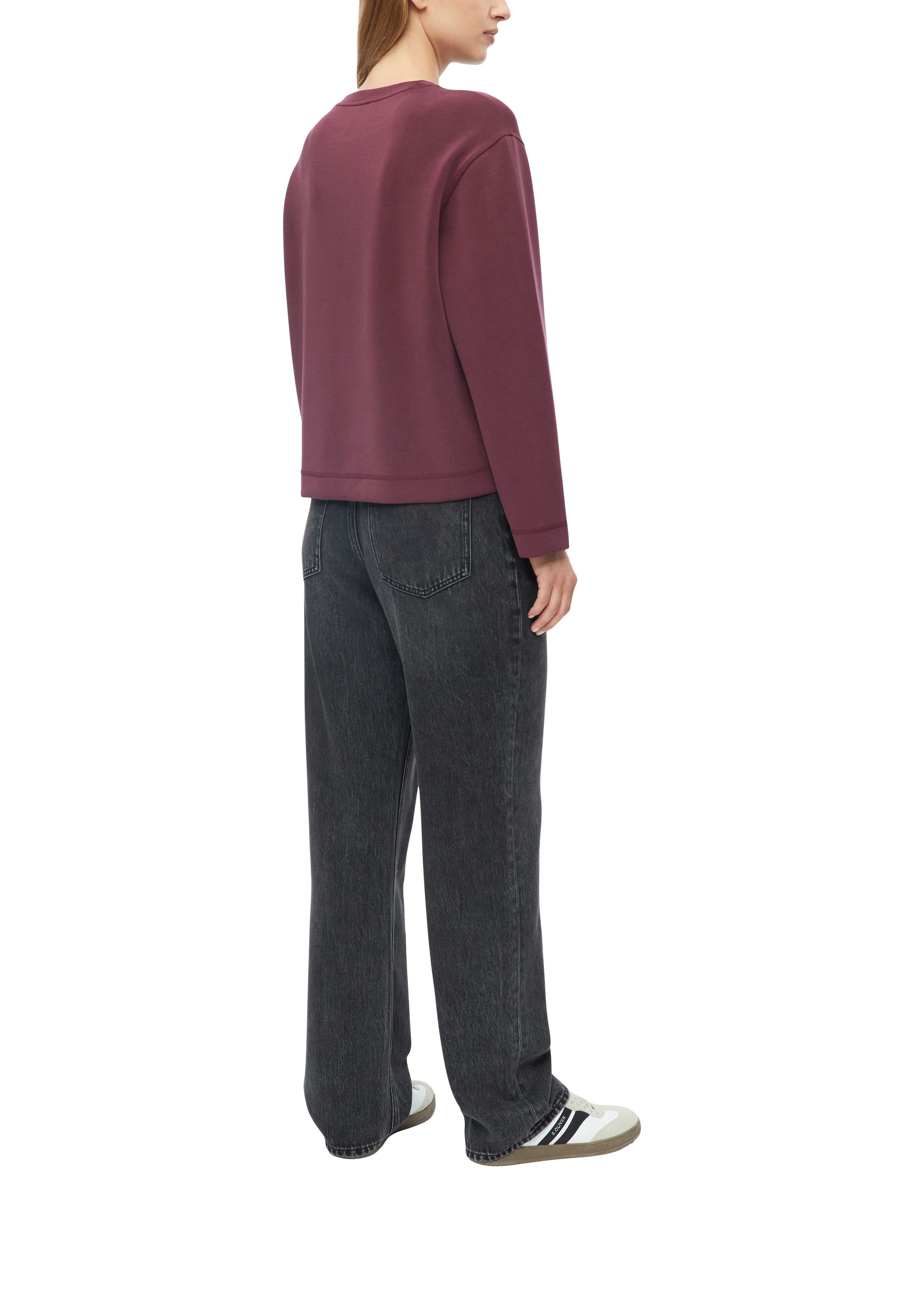 s.Oliver Sweatshirt , unifarben / Rundhals
