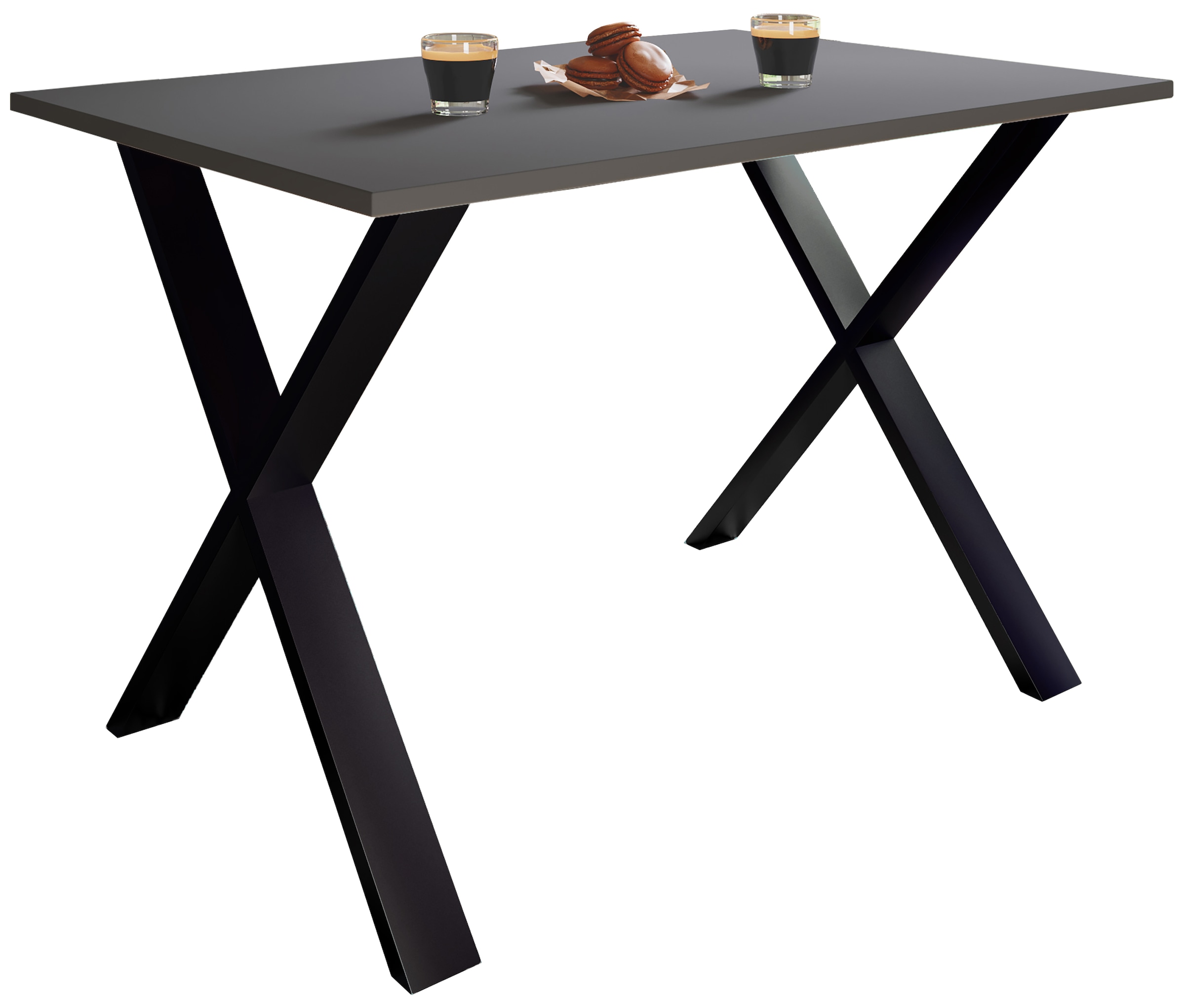 VCM Esstisch "Premium Holz Esstisch Küchentisch Xona X 140x80" 1 Stk. tlg.