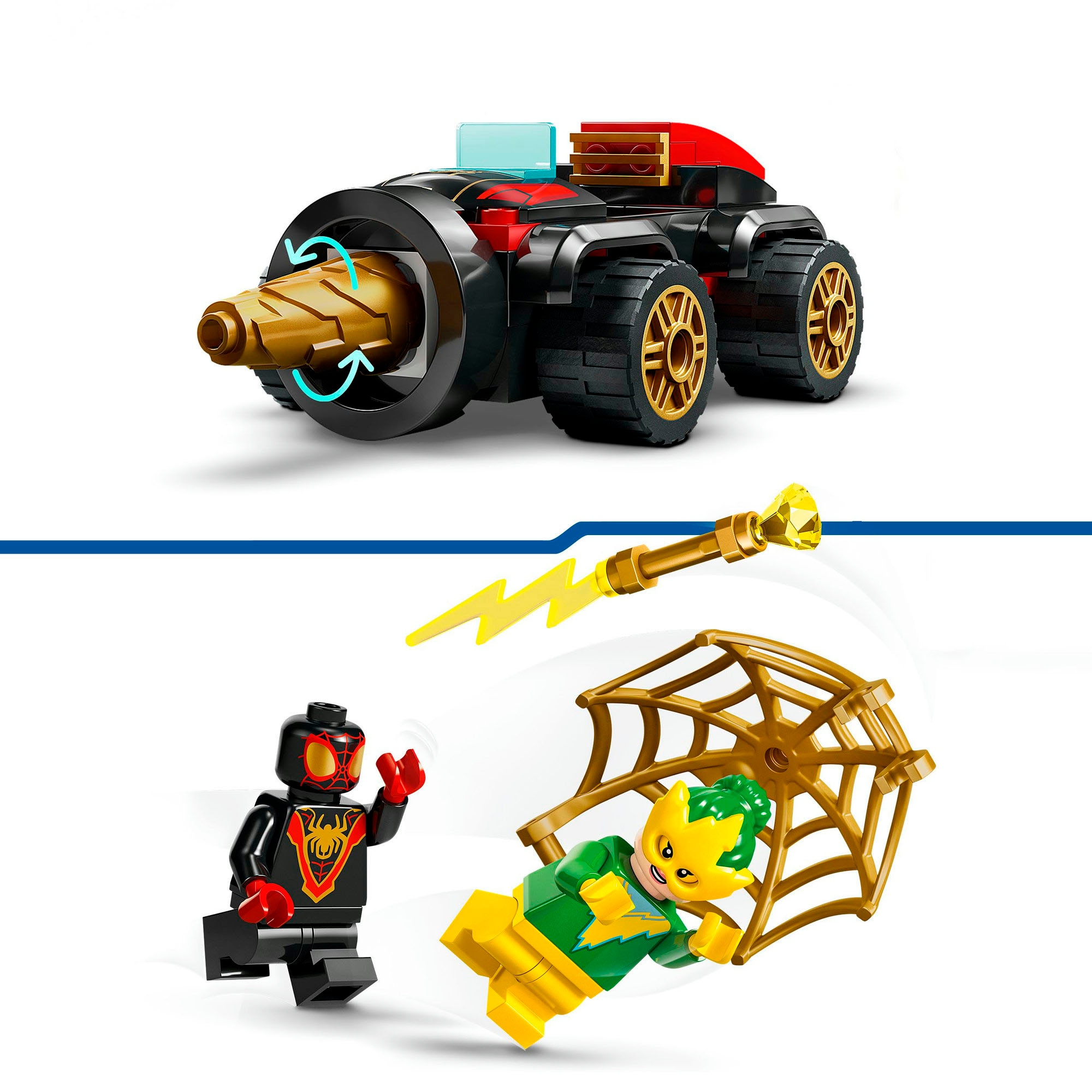 LEGO® Konstruktionsspielsteine »Spideys Bohrfahrzeug (10792), LEGO® Spidey«, (58 St.), Made in Europe