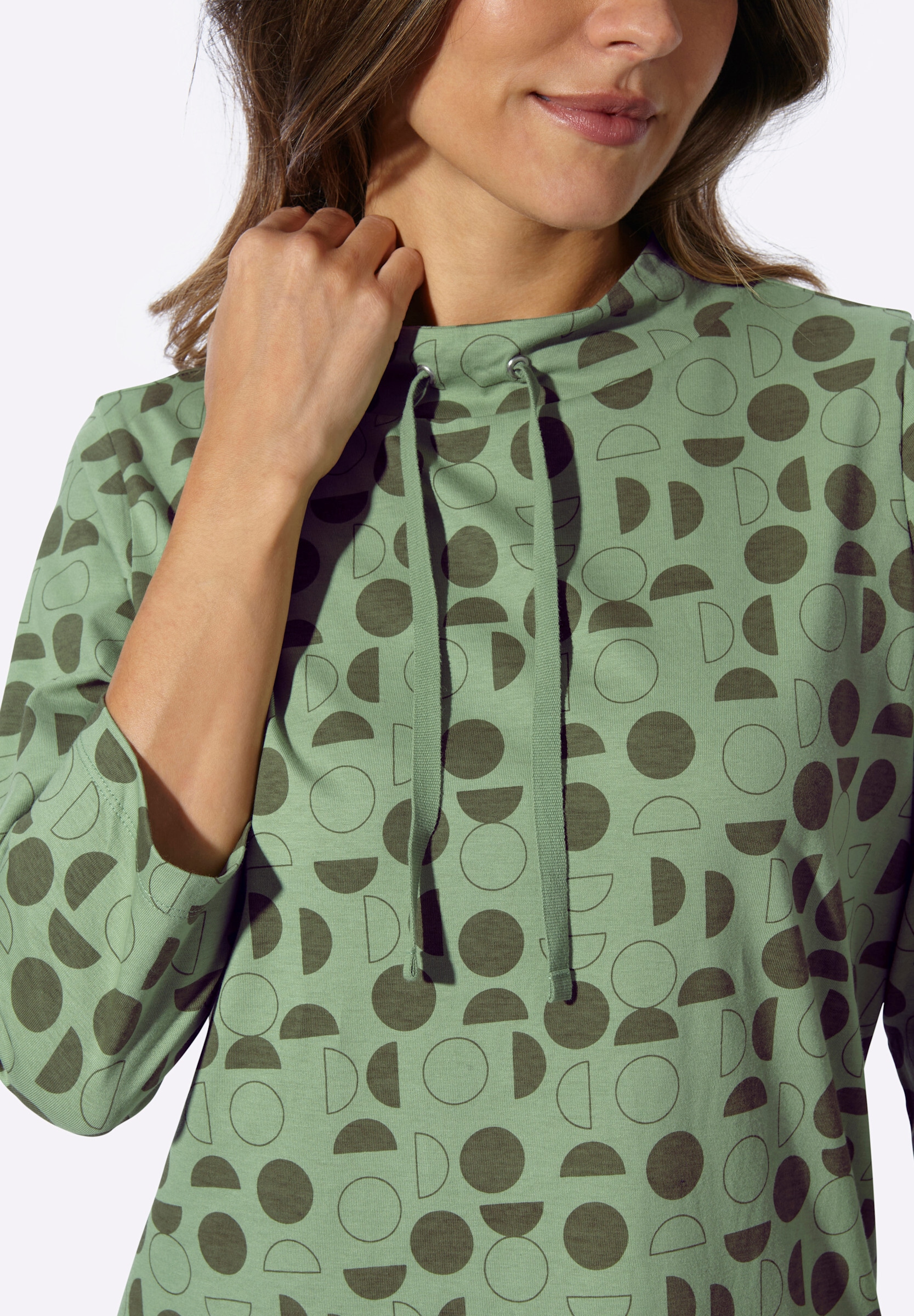 Sieh an! T-Shirt »Longshirt Longshirt mit Seitenschlitzen«