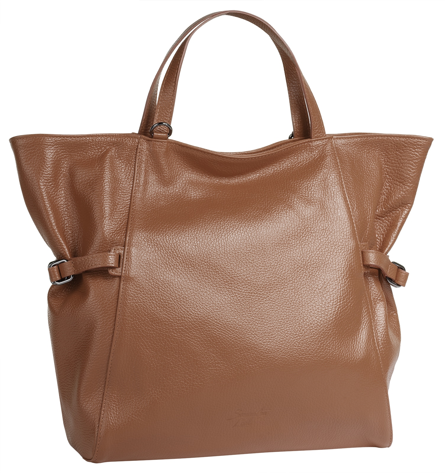 Samantha Look Shopper echt Leder, Made in Italy