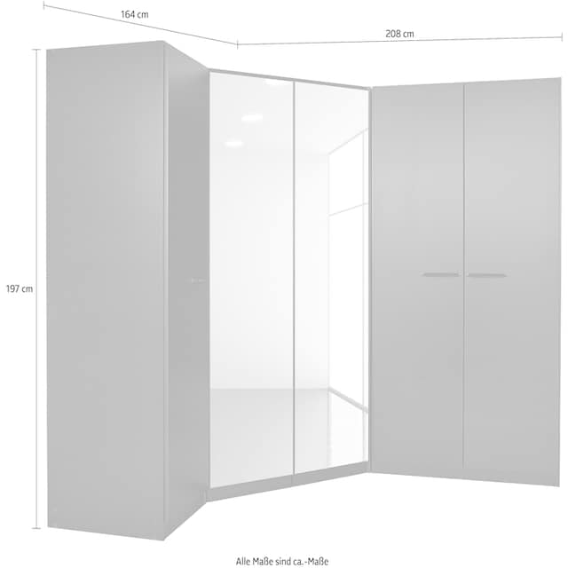 Schrankset inklusive 6 kaufen Fächern 1 mit 3 »Vandor«, Wäscheboxen rauch und Schrank-Set Stoff-Organizer bequem