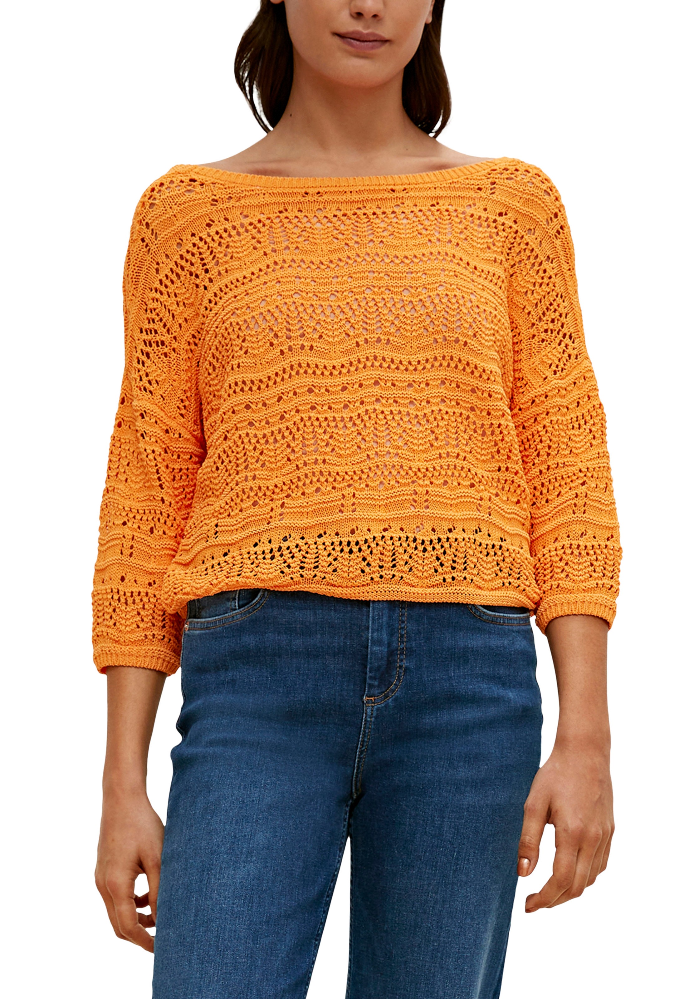 Comma 3/4 Arm-Pullover, aus Häkelspitze kaufen