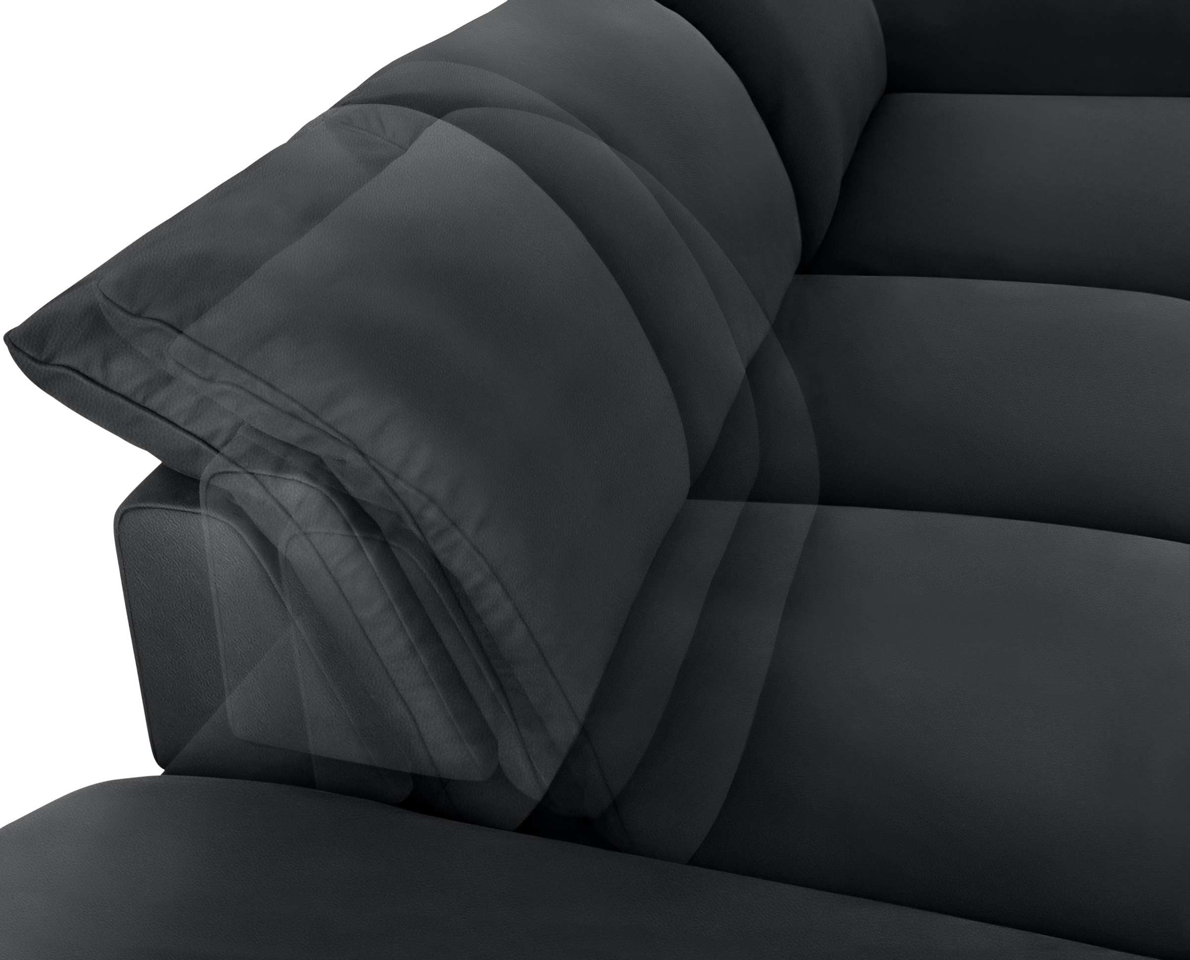 W.SCHILLIG Ecksofa »enjoy&MORE, Designsofa, bequem, elegant und zeitlos, L-Form«, Sitztiefenverstellung, Füße bronze pulverbeschichtet, Breite 340 cm