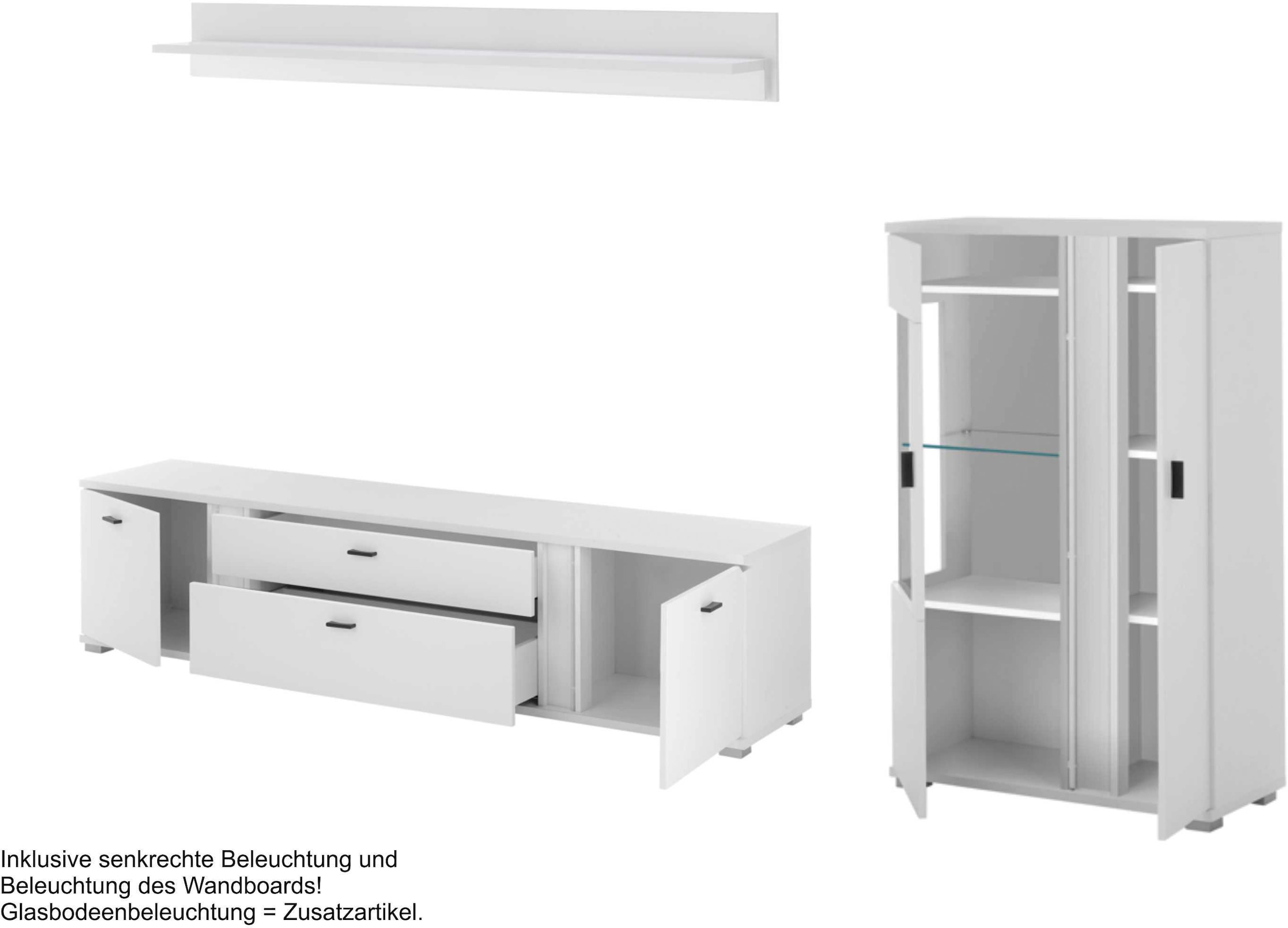 Home affaire Wohnwand »LONG ISLAND« Set, 3 Stk. tlg.