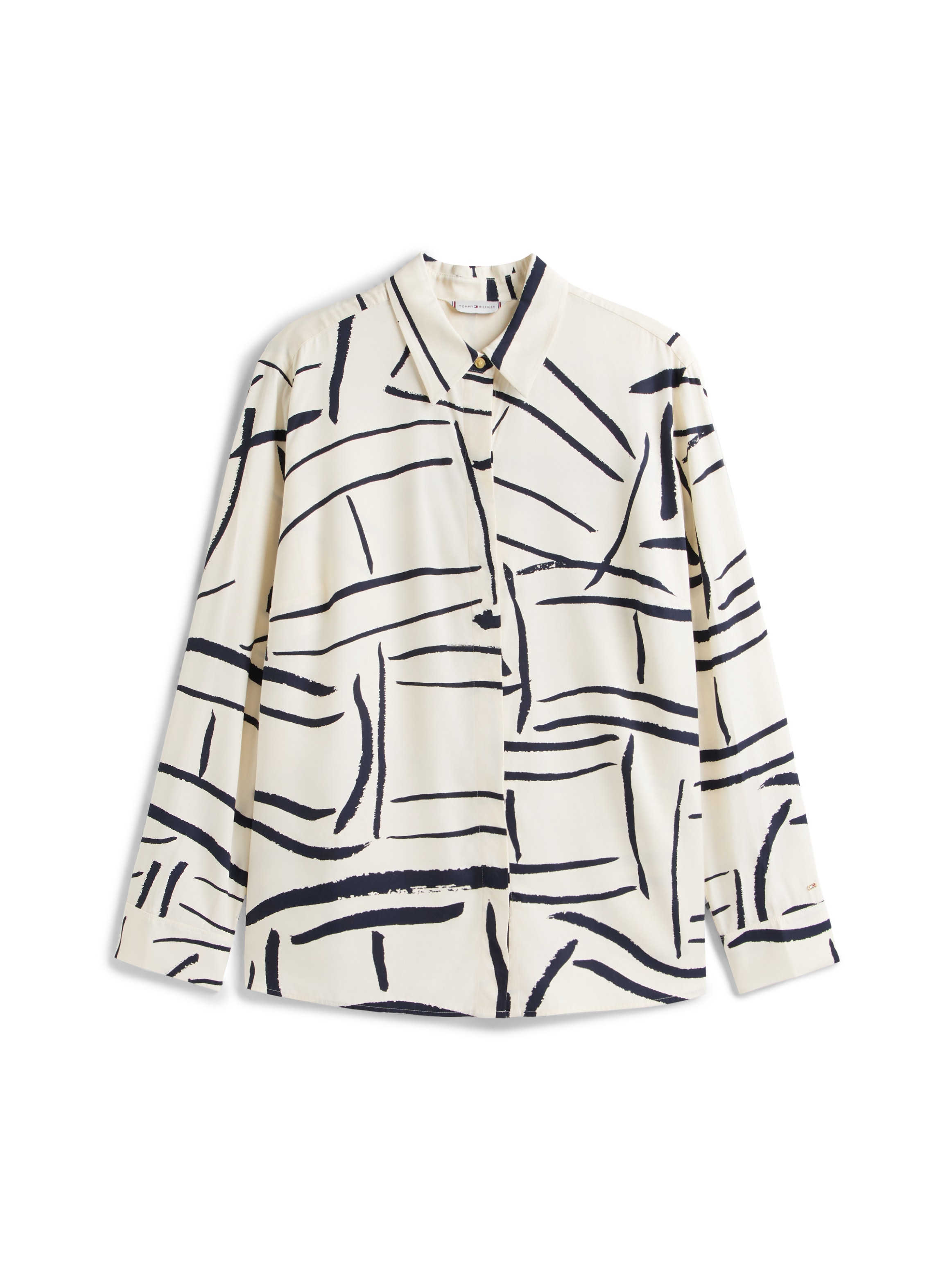 Tommy Hilfiger Curve Hemdbluse »CRV VIS TWILL BUTTON UP SHIRT« in großen Größen