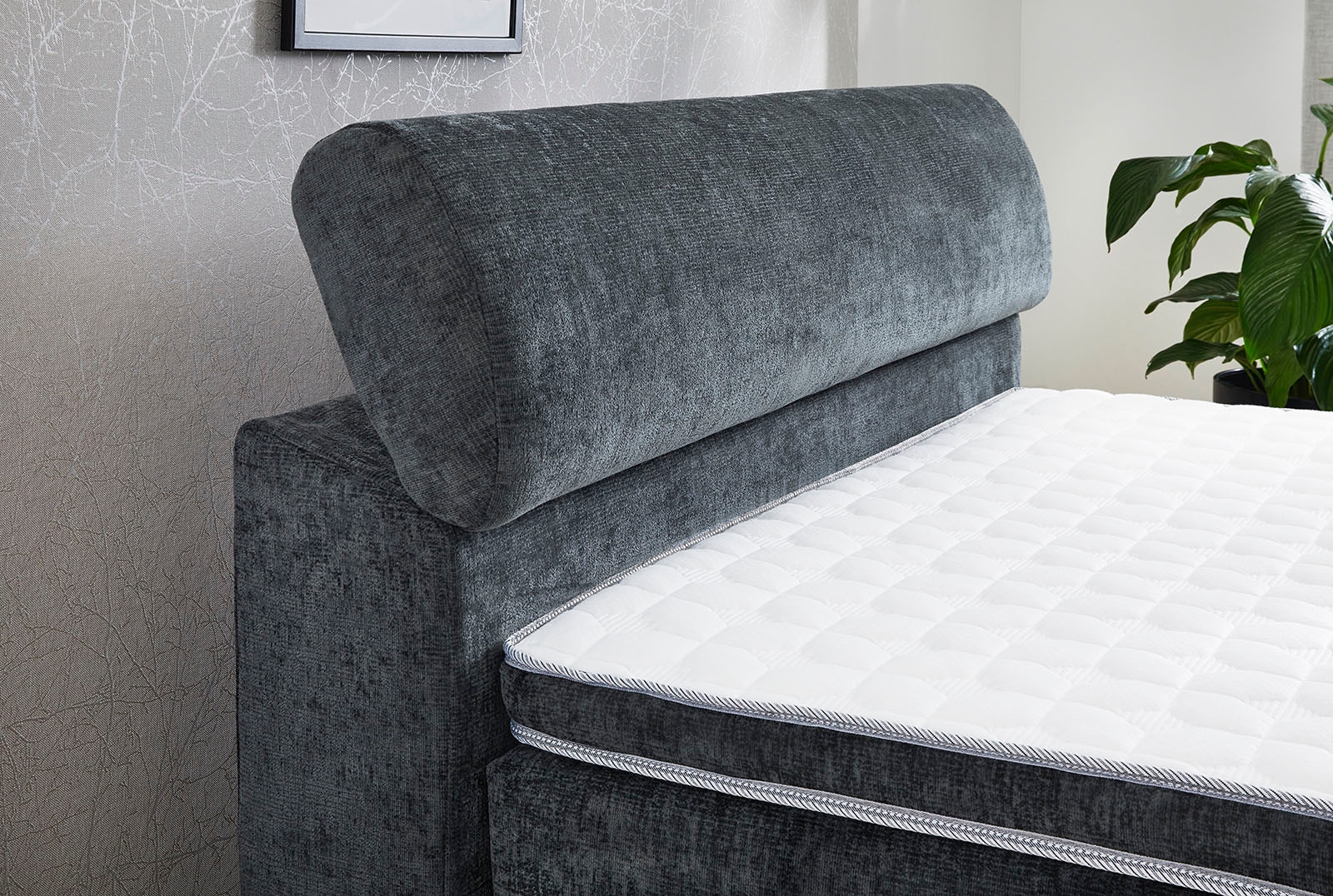 Jockenhöfer Gruppe Boxspringbett »Diva, inkl. 7-Zonen-TTFK-Matratze« Kopfteil höhenverstellbar, KS-Topper