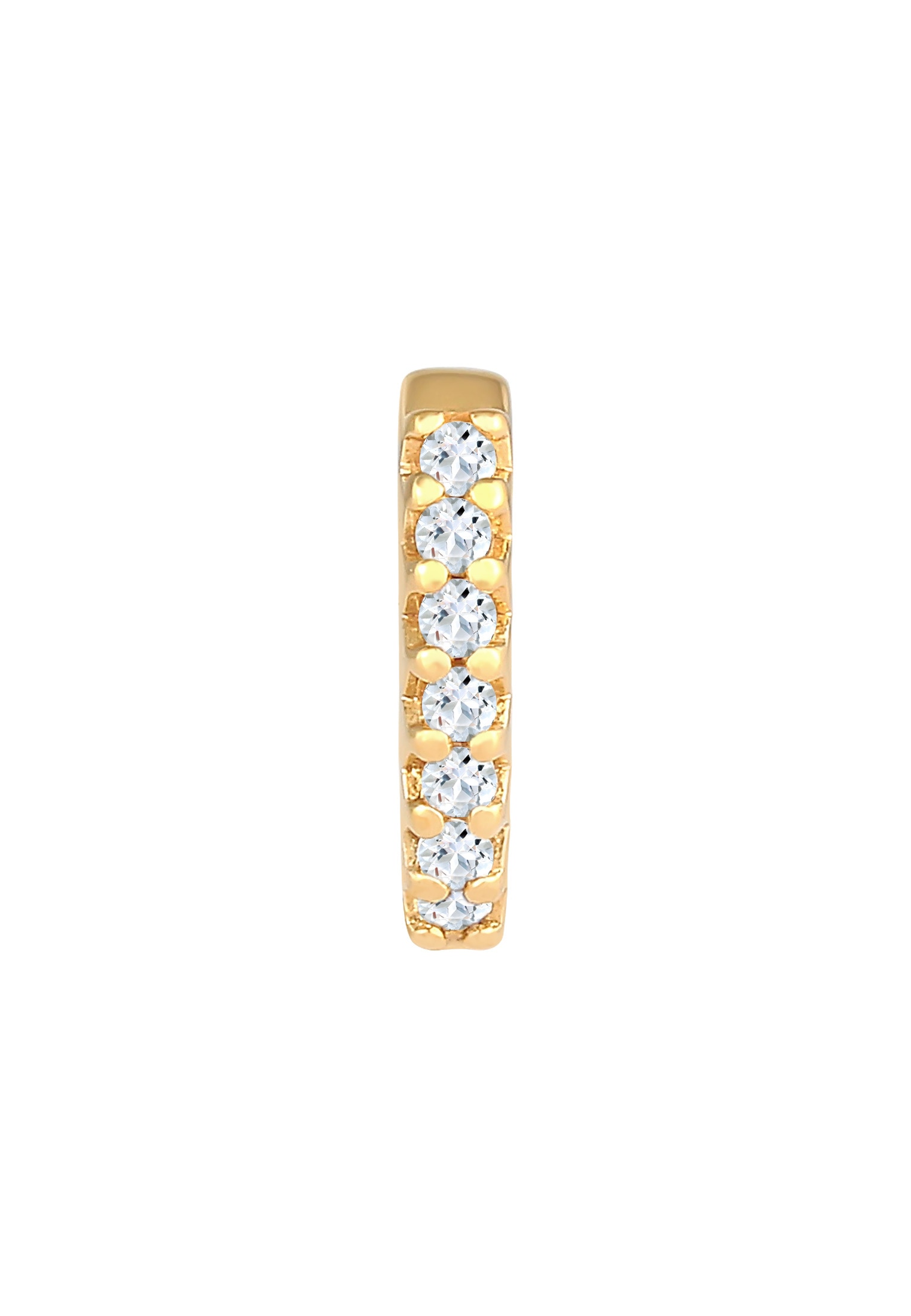 Elli Premium Ohrklemme »Ohrringe Single Earcuff Topas Edelsteine Trend 375 Gelbgold«