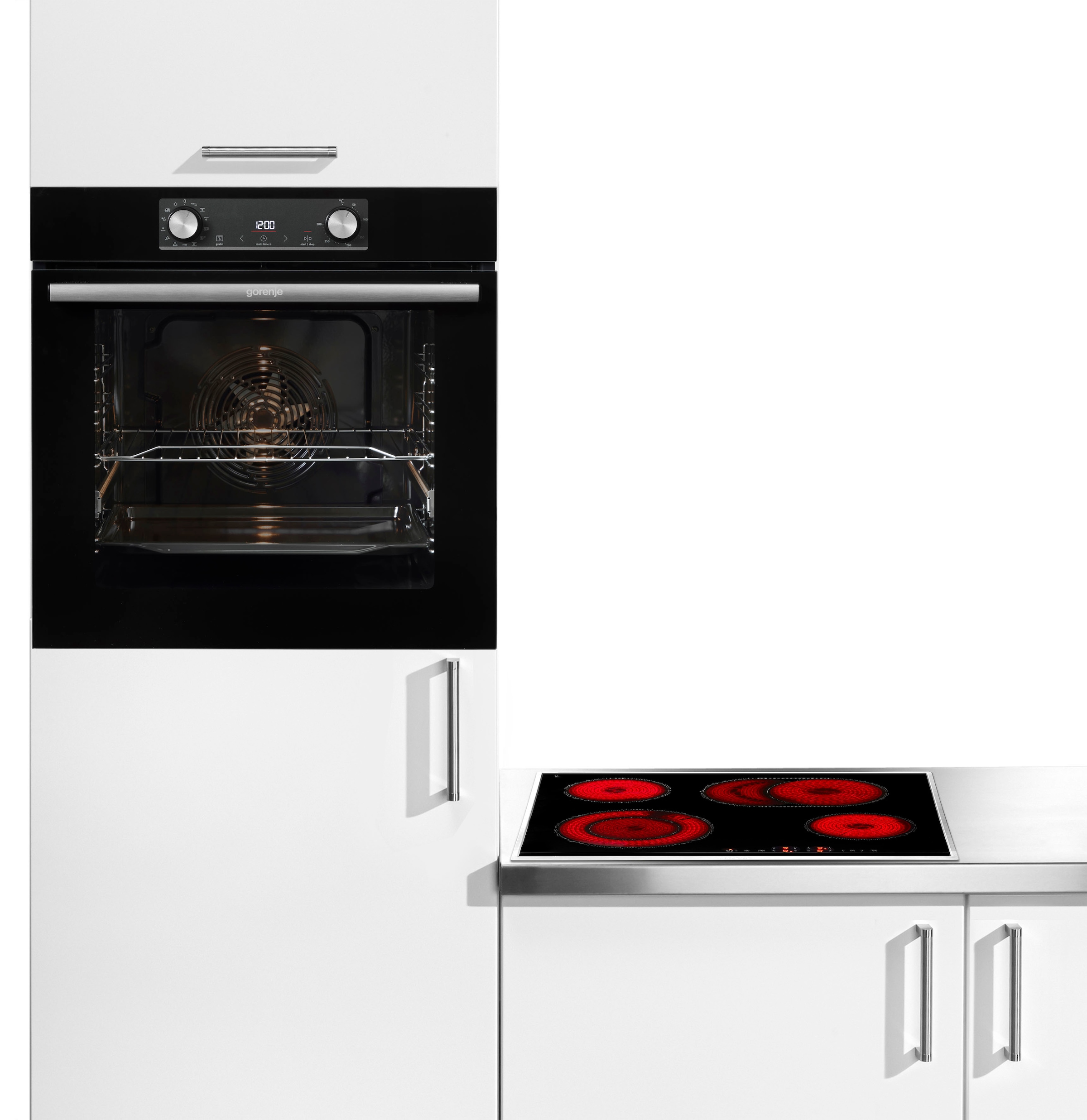 GORENJE Backofen-Set »BOSX6737E06BG«, mit 1-fach-Teleskopauszug, AirFry-Funktion