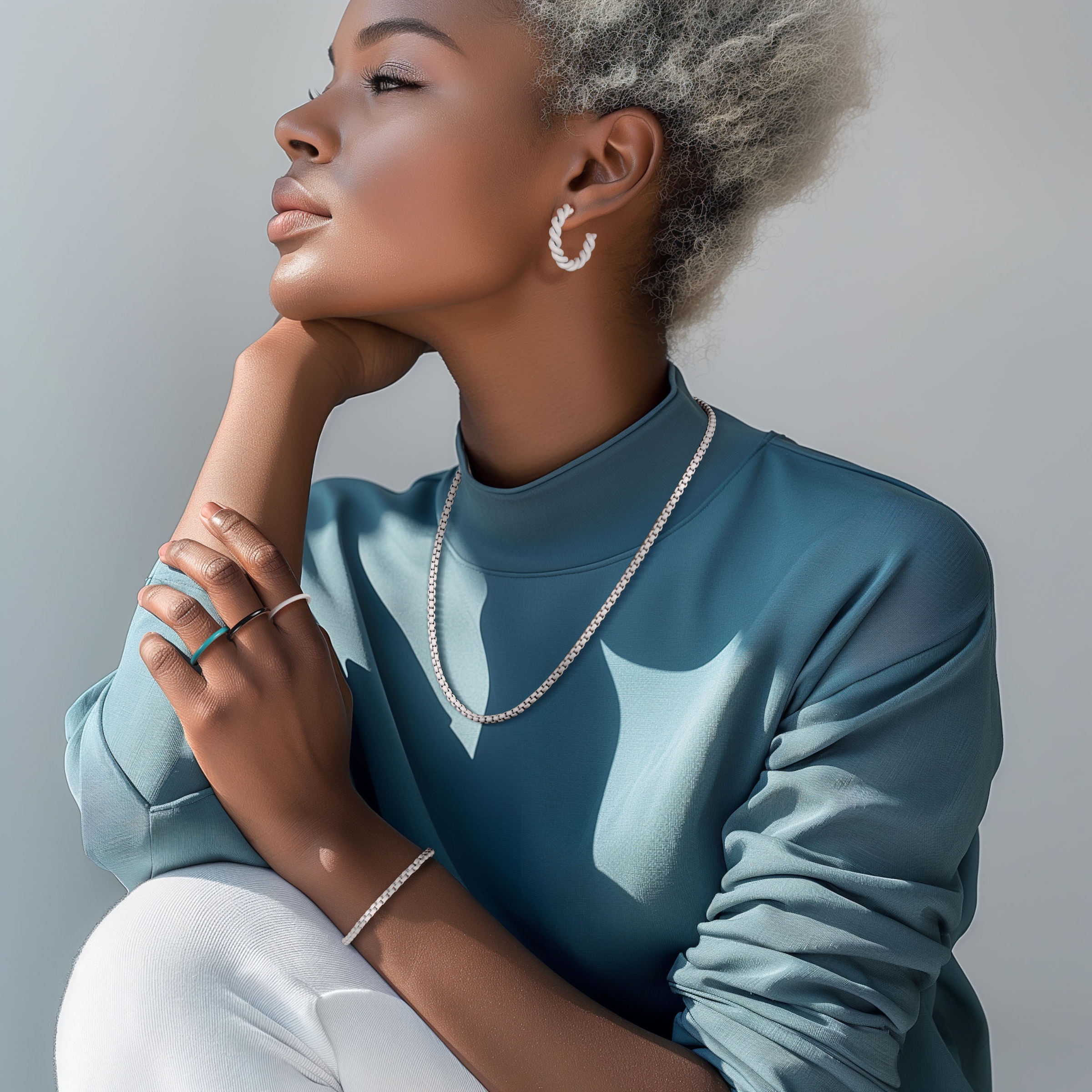 Firetti Fingerring »Schmuck Geschenk Edelstahl Ring Damenring Herrenring Color«