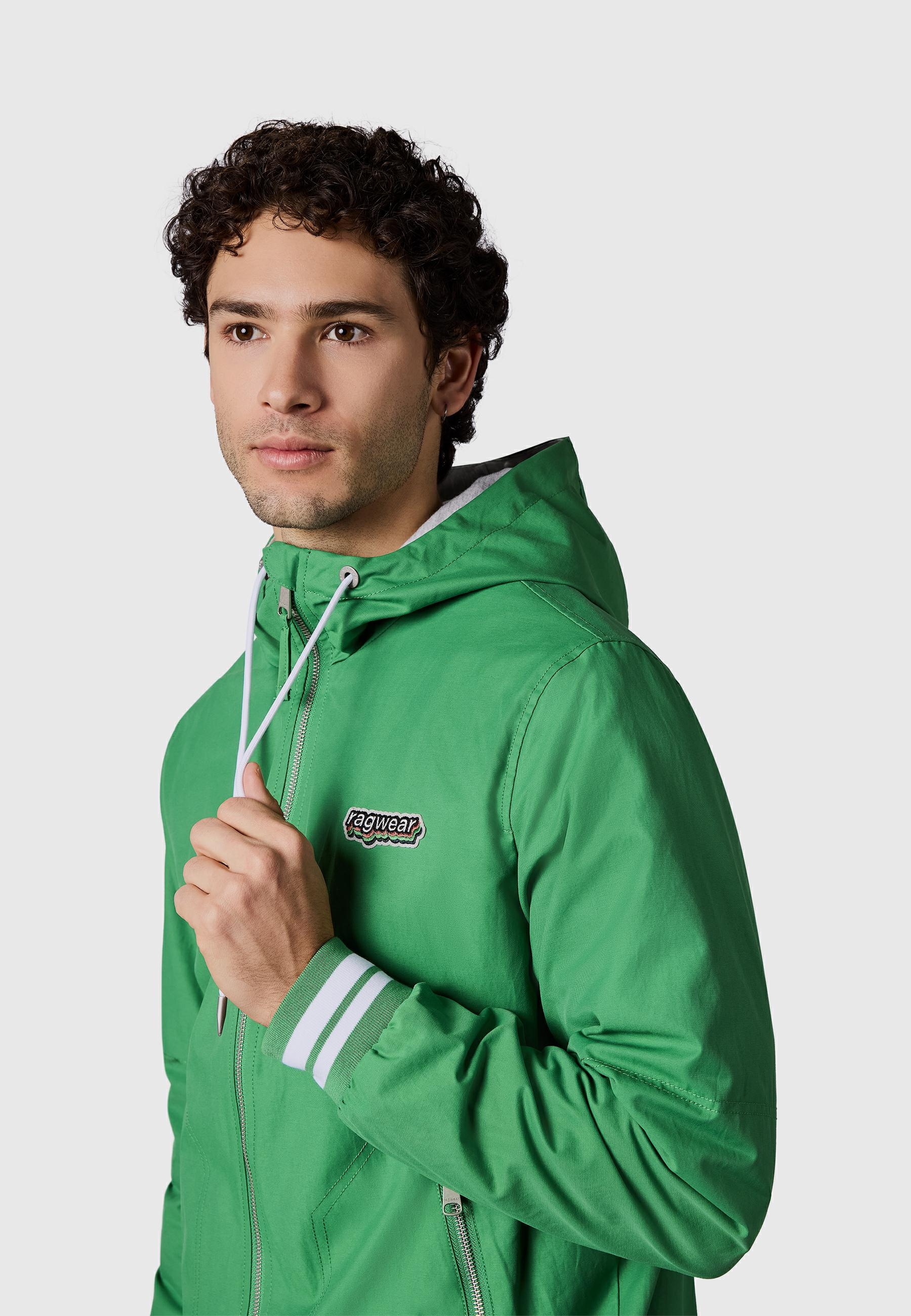 Ragwear Outdoorjacke »Kapuzenjacke Stewan YOUMODO« mit Kapuze leichte Herren Übergangsjacke mitelastischen Bündchen