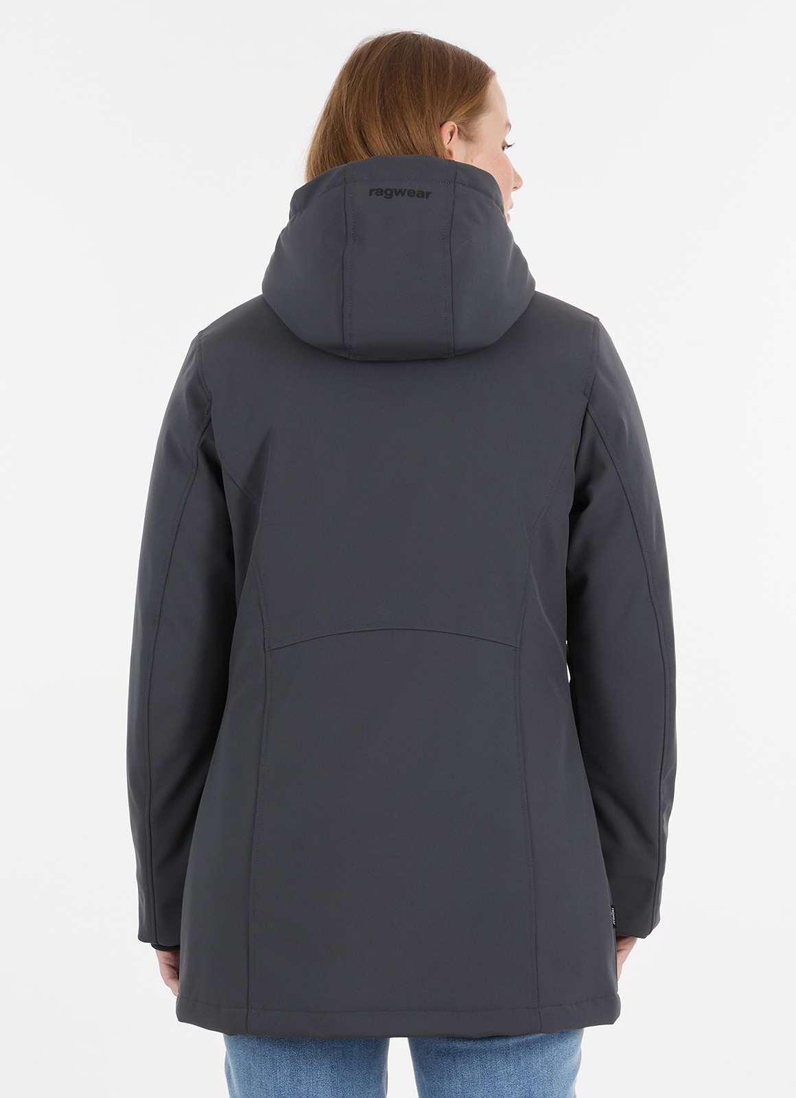 Ragwear Parka »NAVANUTI« mit Kapuze mit Materialmix aus Polyester und Elasthan, hüftbedeckende Schnittform