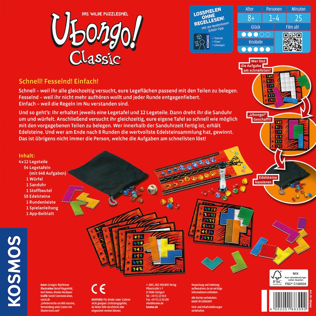 Kosmos Spiel »Ubongo! Classic 2022«