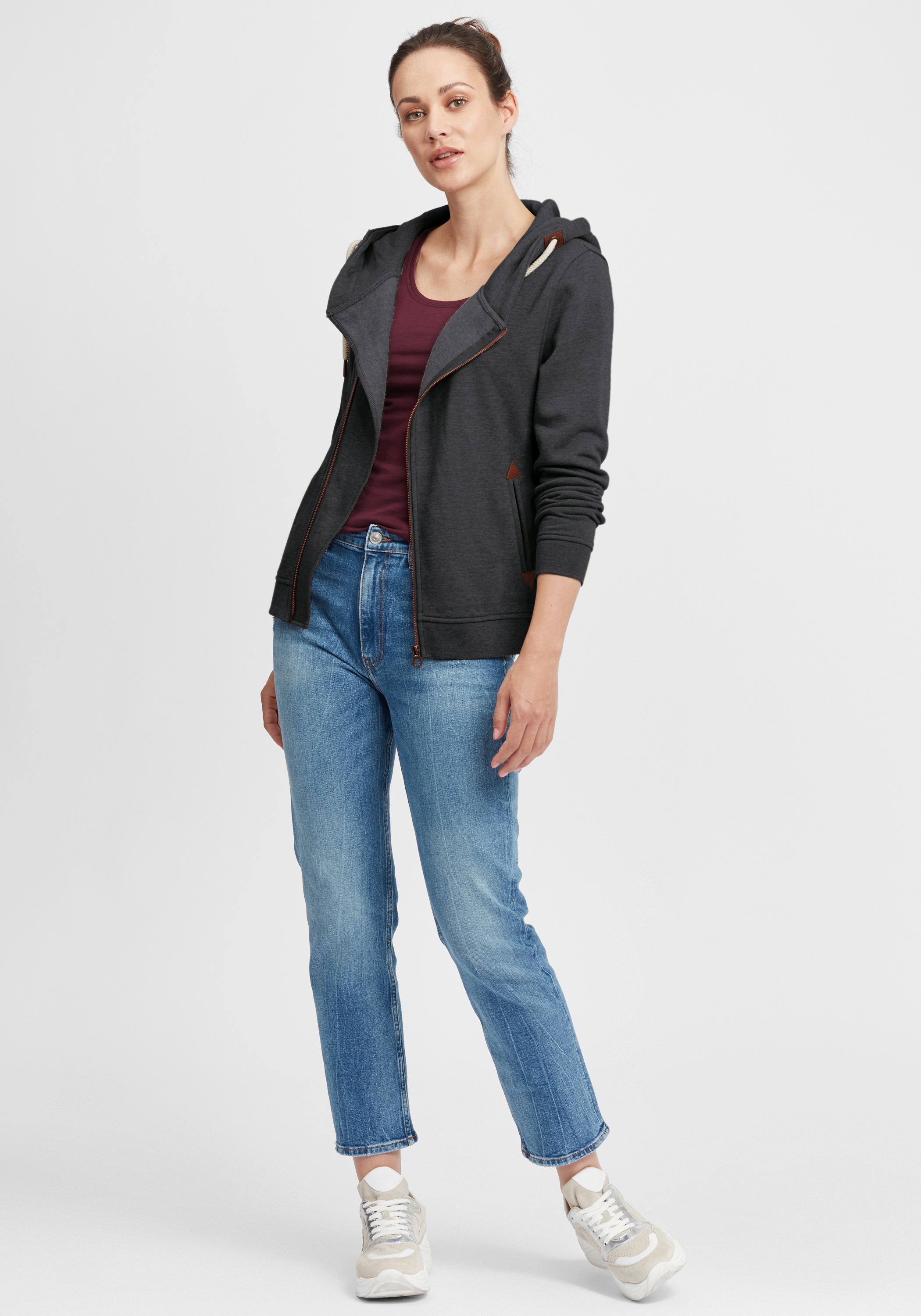 OXMO Kapuzensweatjacke »Kapuzensweatjacke OXVicky«