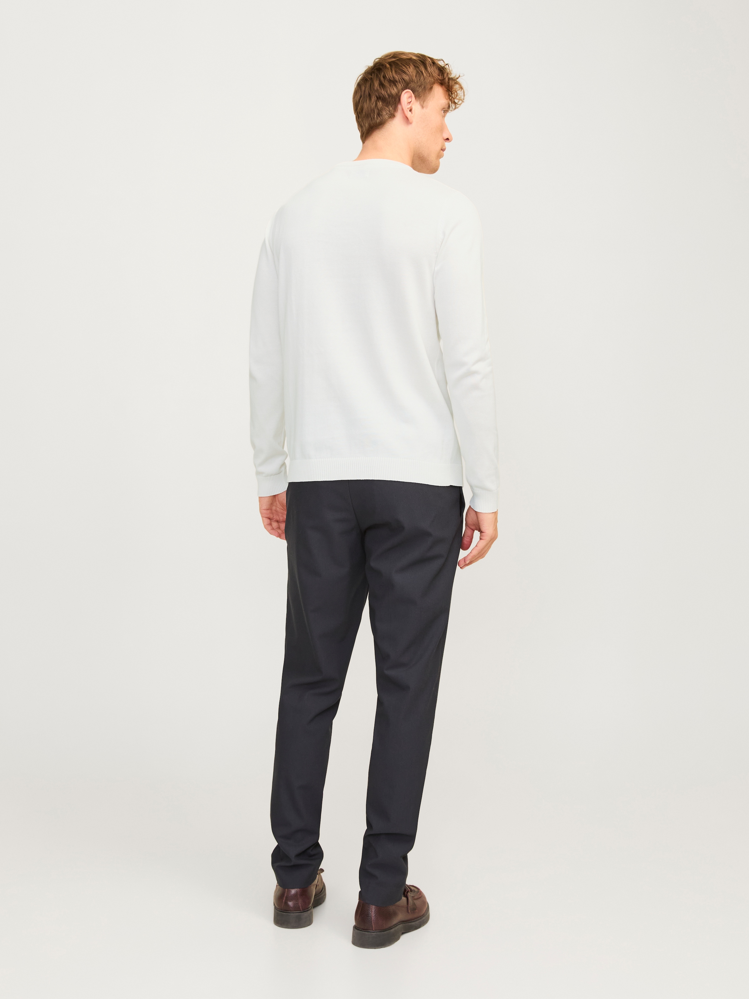 Jack & Jones Rundhalspullover »JJEBASIC KNIT CREW NECK NOOS«