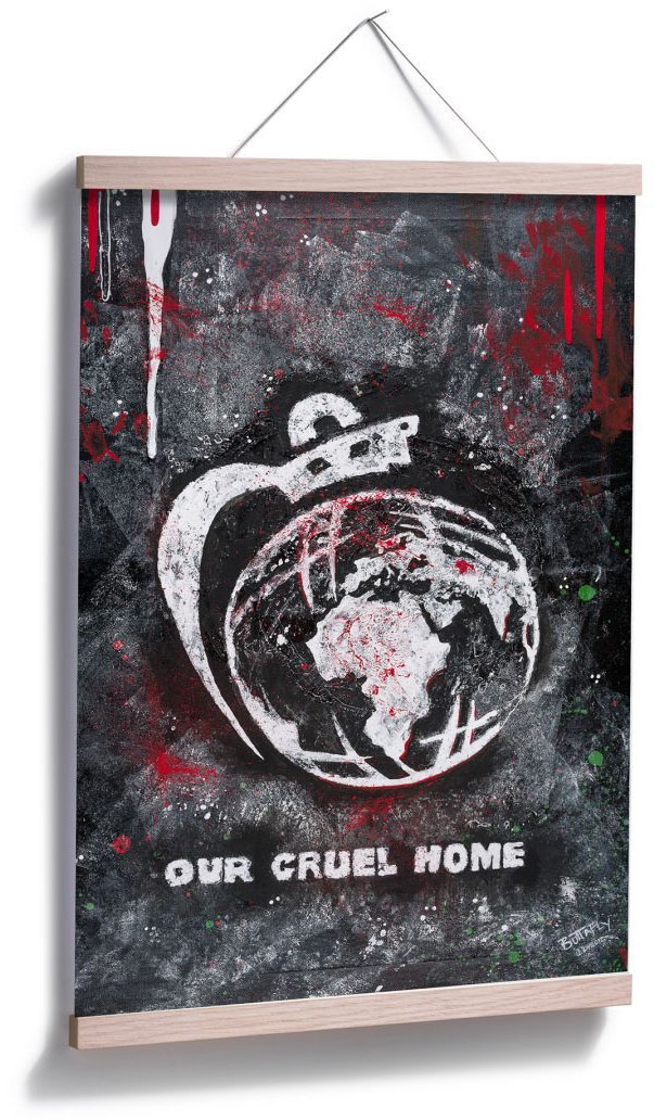 Wall-Art Poster »Our Cruel World«, Schriftzug, (1 St.), Poster, Wandbild,  Bild, Wandposter auf Rechnung kaufen