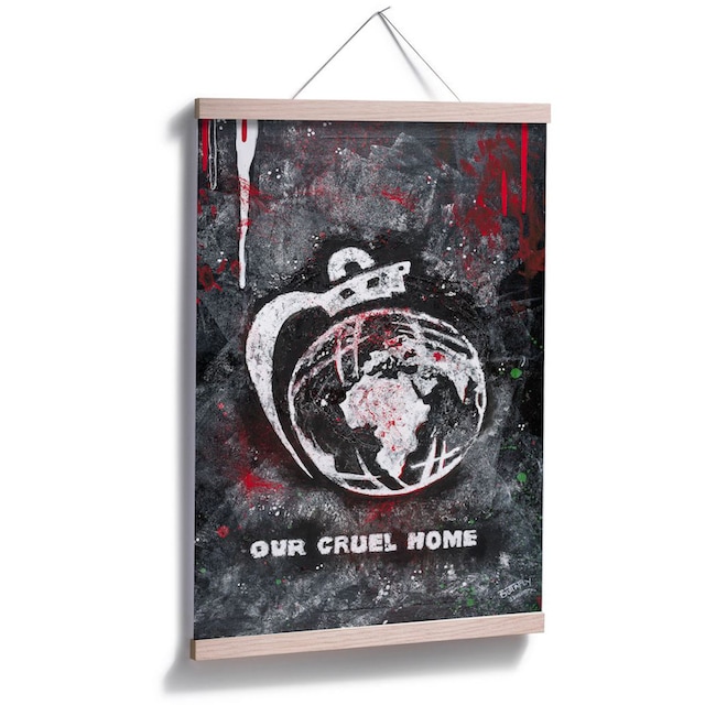 Wall-Art Poster »Our Cruel World«, Schriftzug, (1 St.), Poster, Wandbild,  Bild, Wandposter auf Rechnung kaufen