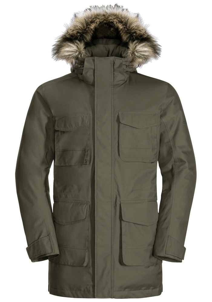 Jack Wolfskin Funktionsparka »WINTERFROST DOWN PARKA M«, mit Kapuze