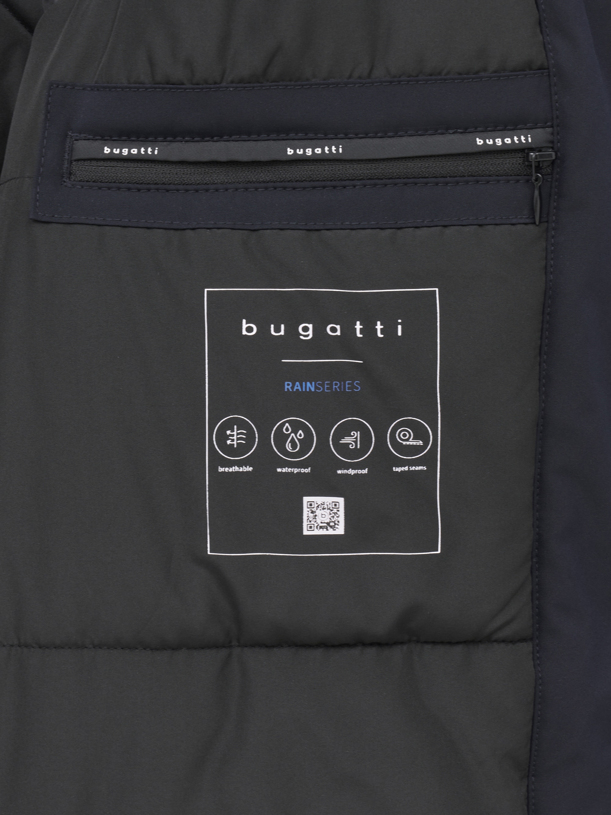 bugatti Parka »Regular Fit« mit Kapuze Regular Fit Sorona Stehkragen Kapuze