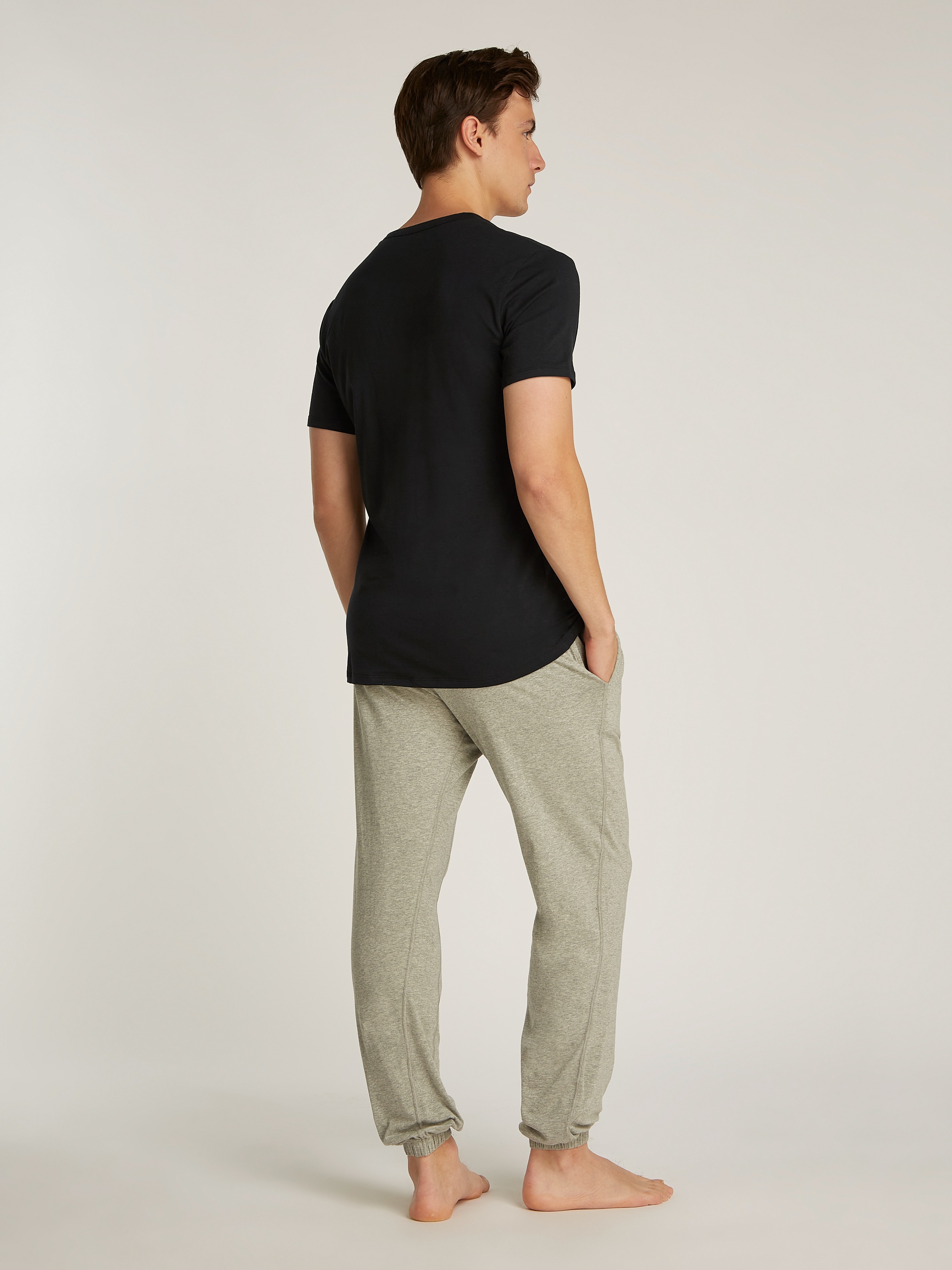 Calvin Klein Underwear T-Shirt »S/S V NECK 3PK« Packung, 3er-Pack, 3 Stk. tlg. mit Logo am Saum