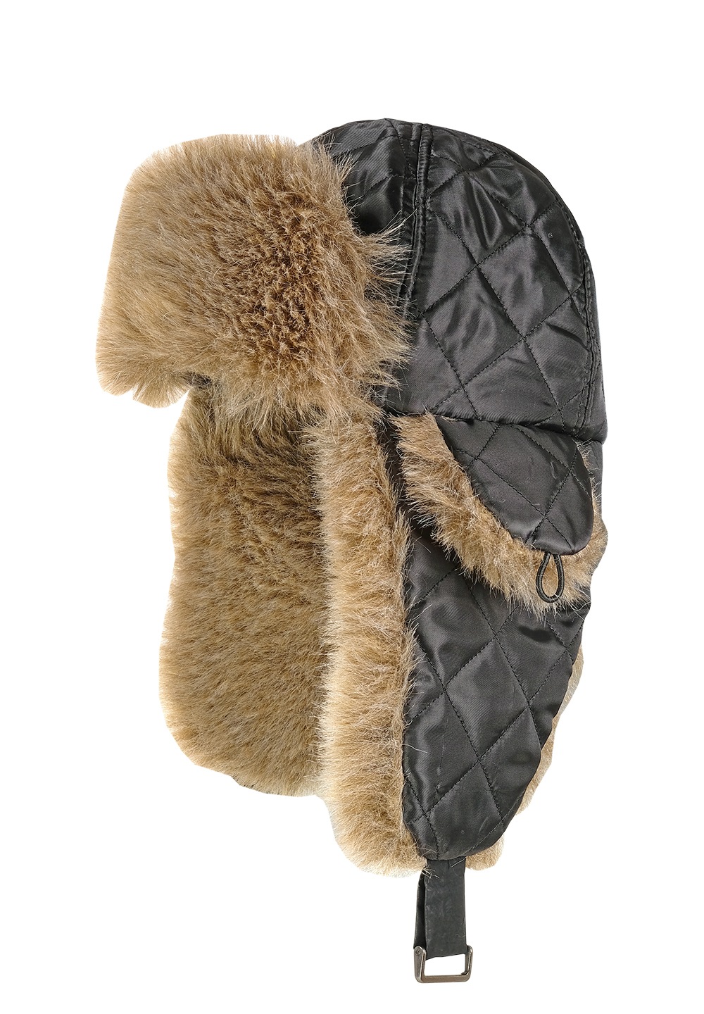 CAPO, Herren, Ohrenmütze gesteppt, mit Umschlag, black, black, Stylische Herrenmütze von Capo