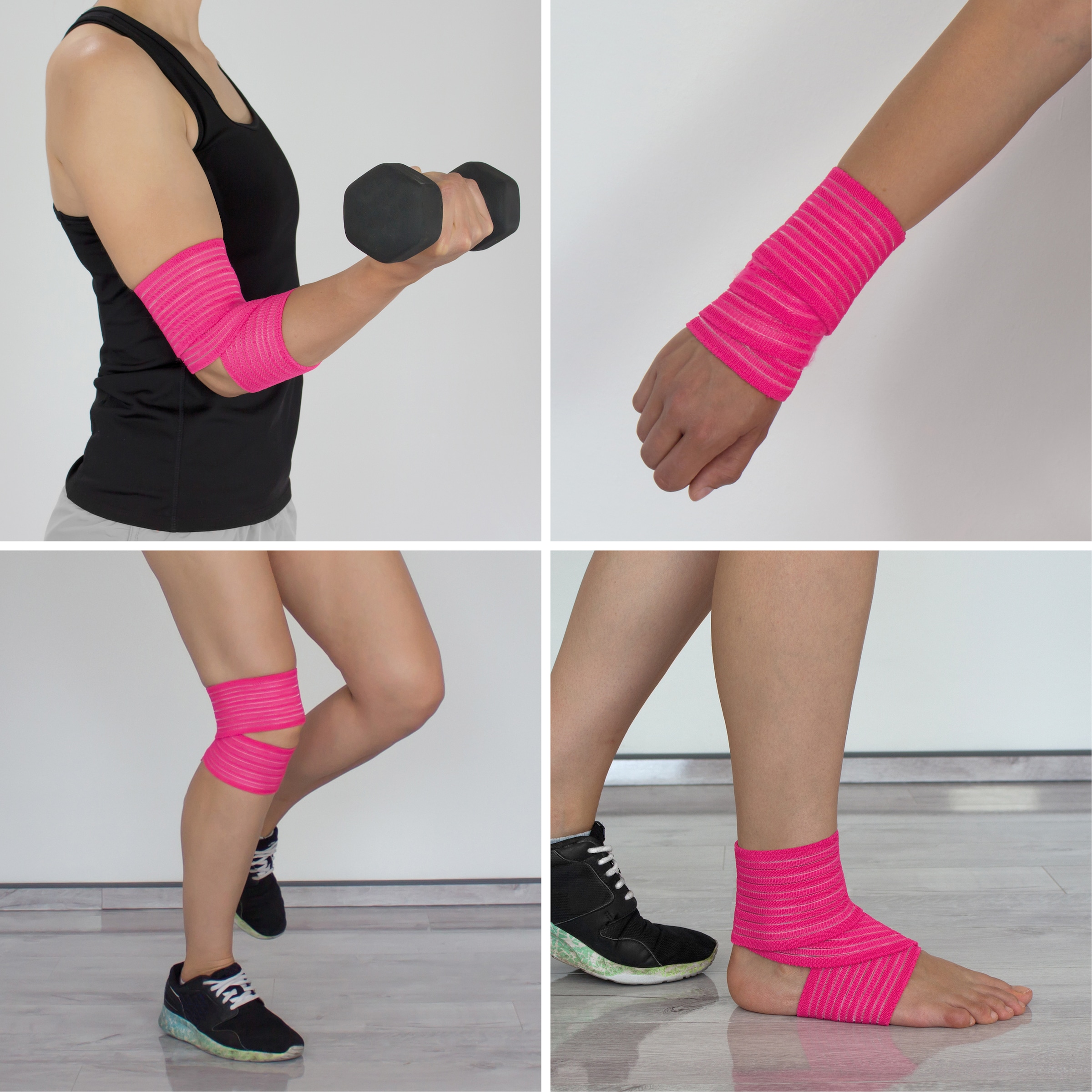 Hydas Stützbandage »Universal-Gelenkbandage, Doppelpack - Stützt die Gelenke und Bänder« Ideal für Knie, Knöchel, Ellenbogen oder Handgelenk