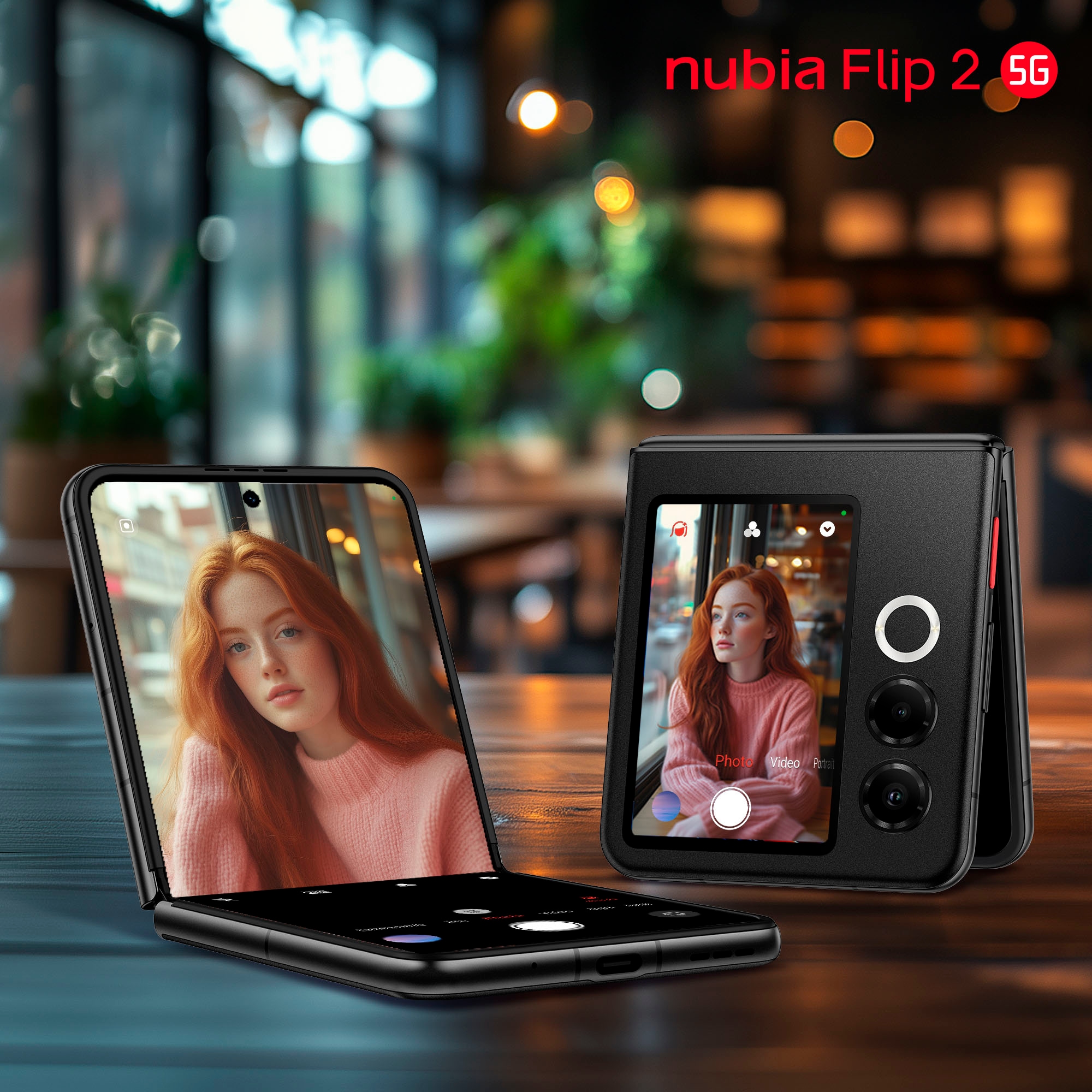 Nubia Smartphone »Flip 2« night black