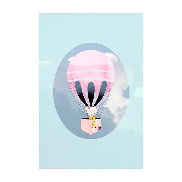 Komar Poster »Happy Balloon Green«, Figuren, Kinderzimmer, Schlafzimmer,  Wohnzimmer online kaufen | mit 3 Jahren XXL Garantie