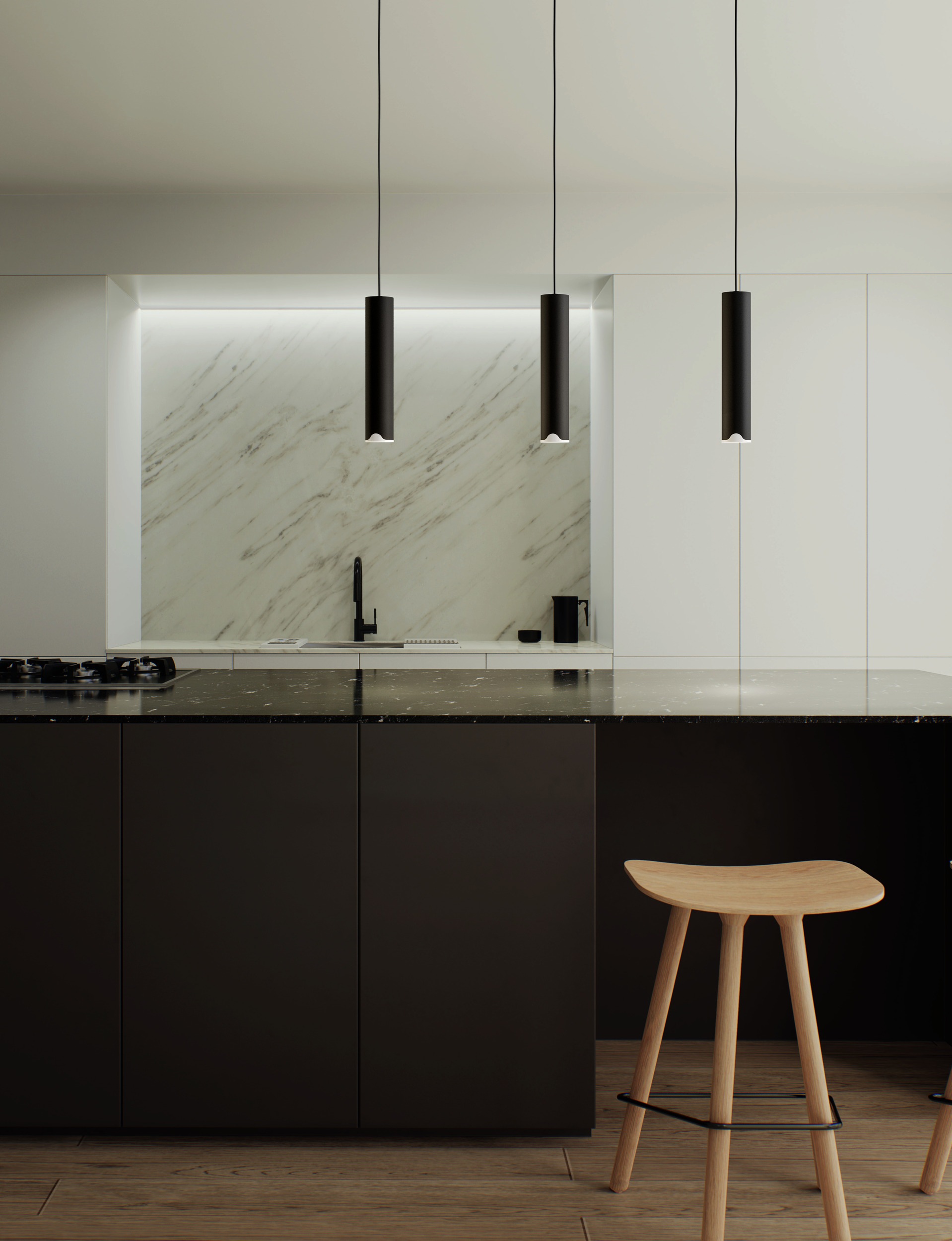 EGLO Hängeleuchte »BALAMORTA-Z Pendellampe - Stahl - LED - 3X3,7W - IP20« LED-Modul 1 Stk. Kaltweiß | Neutralweiß | Warmweiß Hängelampe, Deckenlampe, Wohnzimmer, Esszimmer, L78 x B5,5 x H110 cm