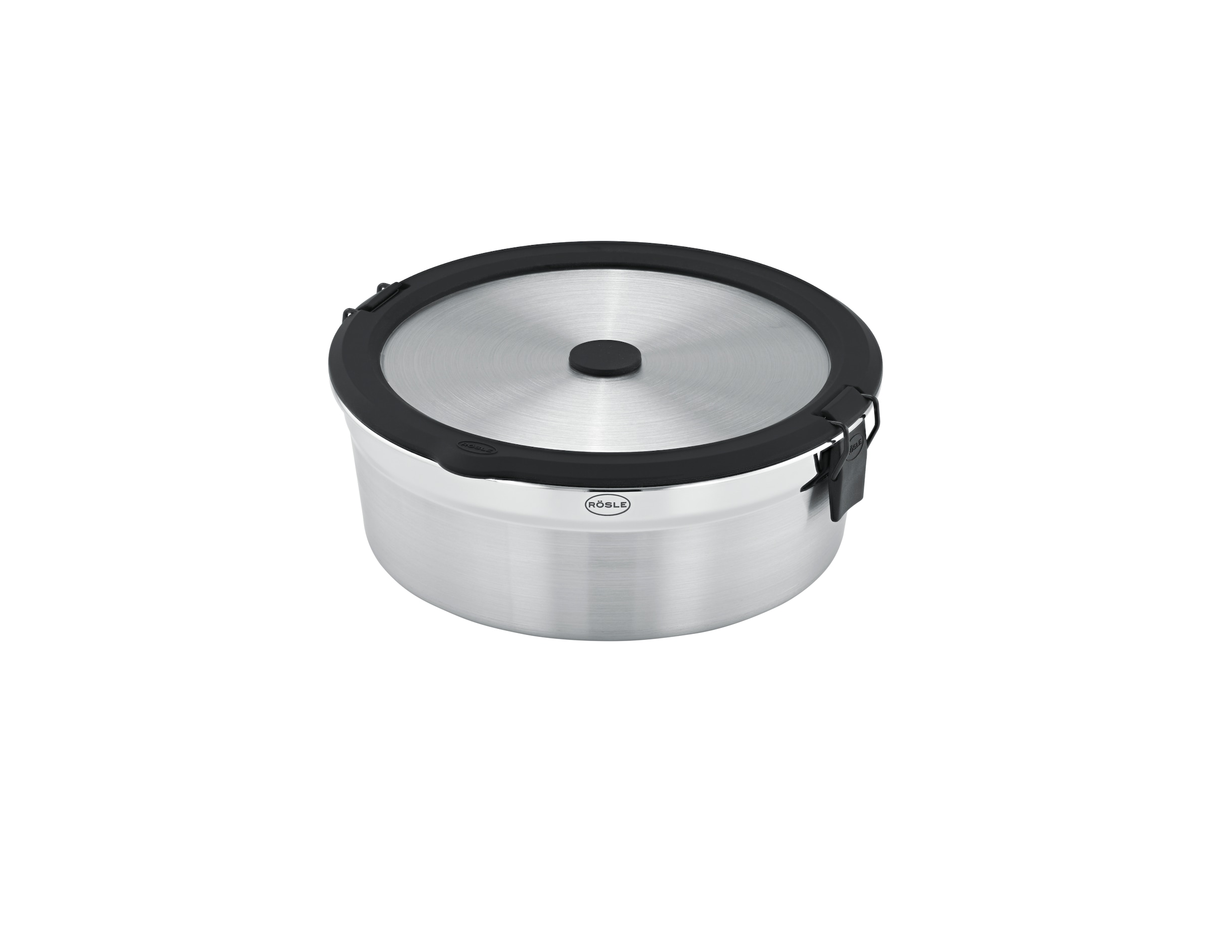 RÖSLE Deckel »Edelstahldeckel FLEXX 2GO 0,4 L rund mit Clips« Deckel für 0,4 L Dose FLEXX 2GO