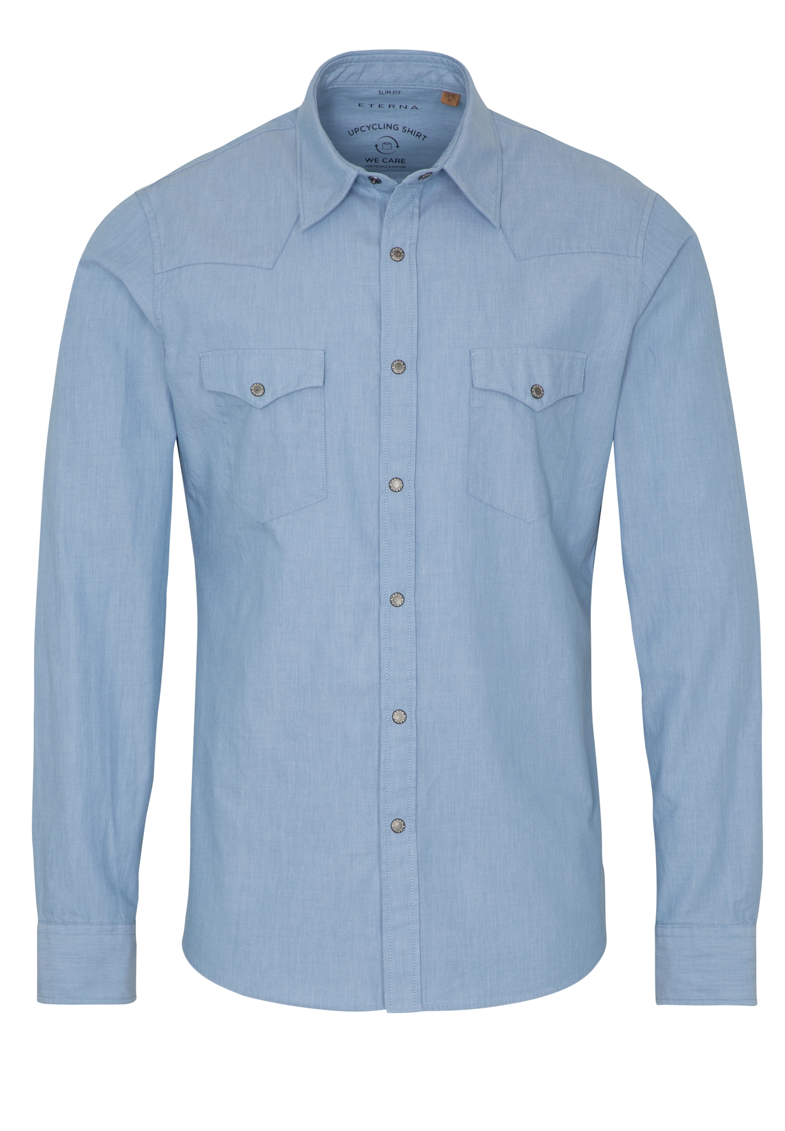 Eterna Langarmhemd »SLIM FIT« EASY IRON (bügelleicht)