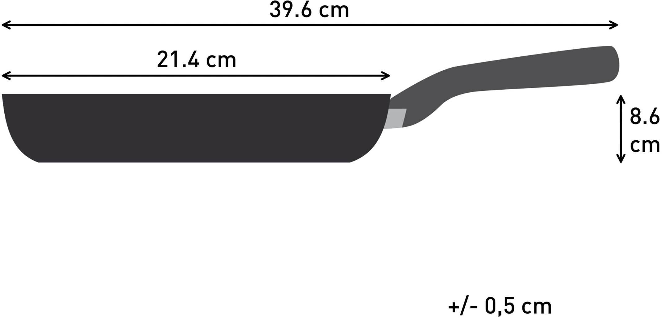 Tefal Bratpfanne »Nordica, beschichtete Pfanne Induktion, Thermo-Signal-Technologie« Edelstahl 1 Stk. tlg. minimalistisches Design, robuster Griff, geeignet für alle Herdarten