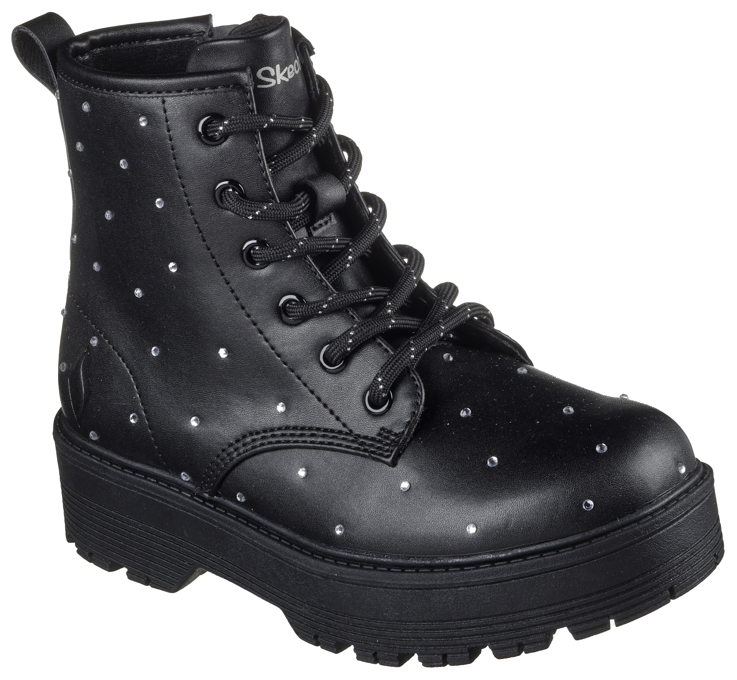 Skechers Schnürstiefel »GRAVLEN HI«  Boots mit Nieten, Größenschablone zum Download